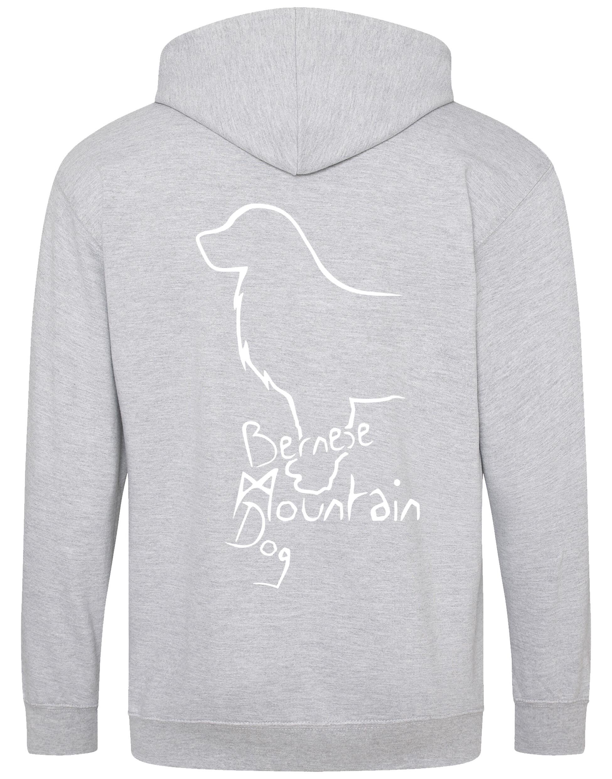 Bernese Mountain Dog Zipped Hoodie – Style and Comfort for Dog Lovers