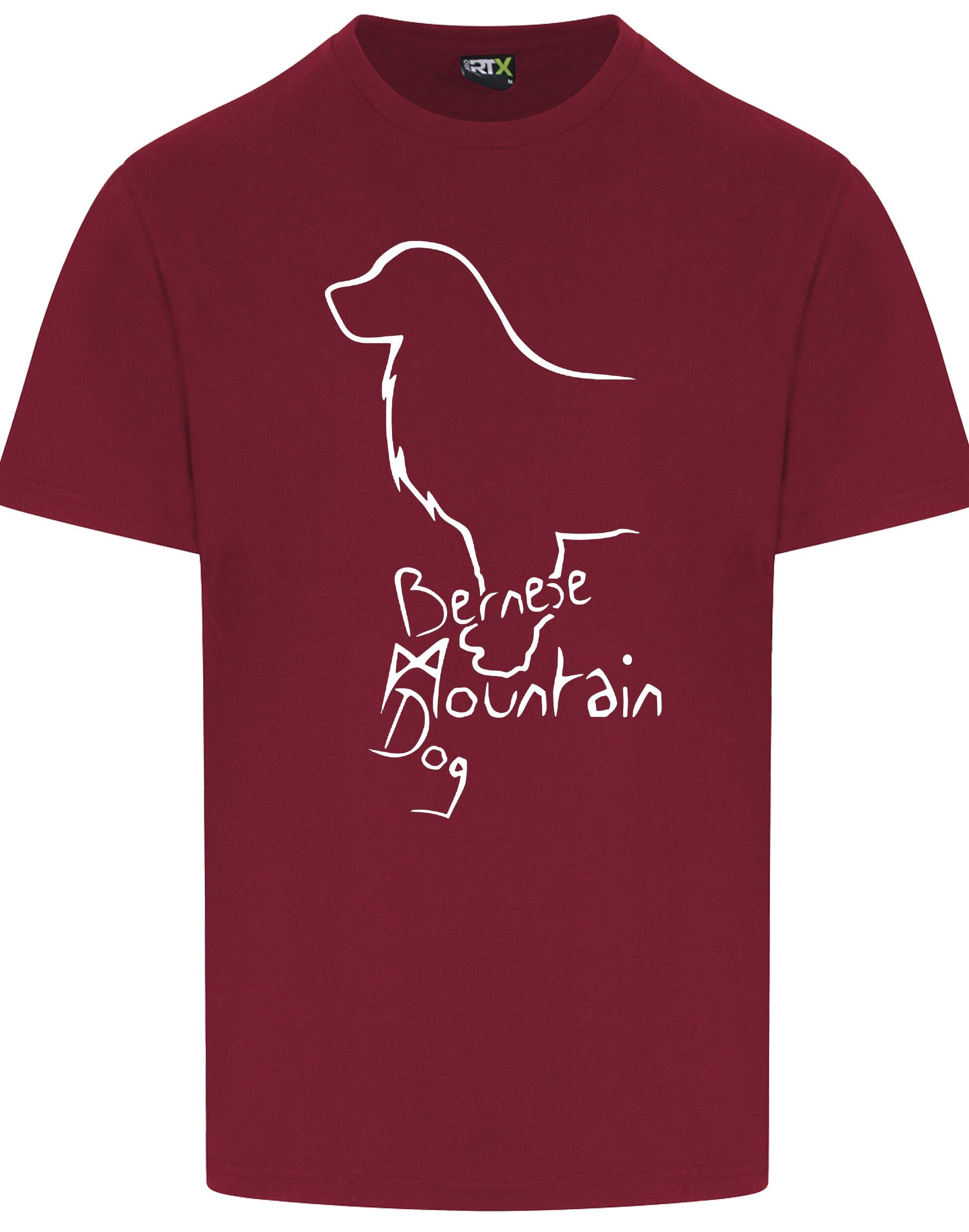 Unisex Roundneck T-shirt with Bernese Mountain Dog Breed Design – Style for Every Bernese Fan