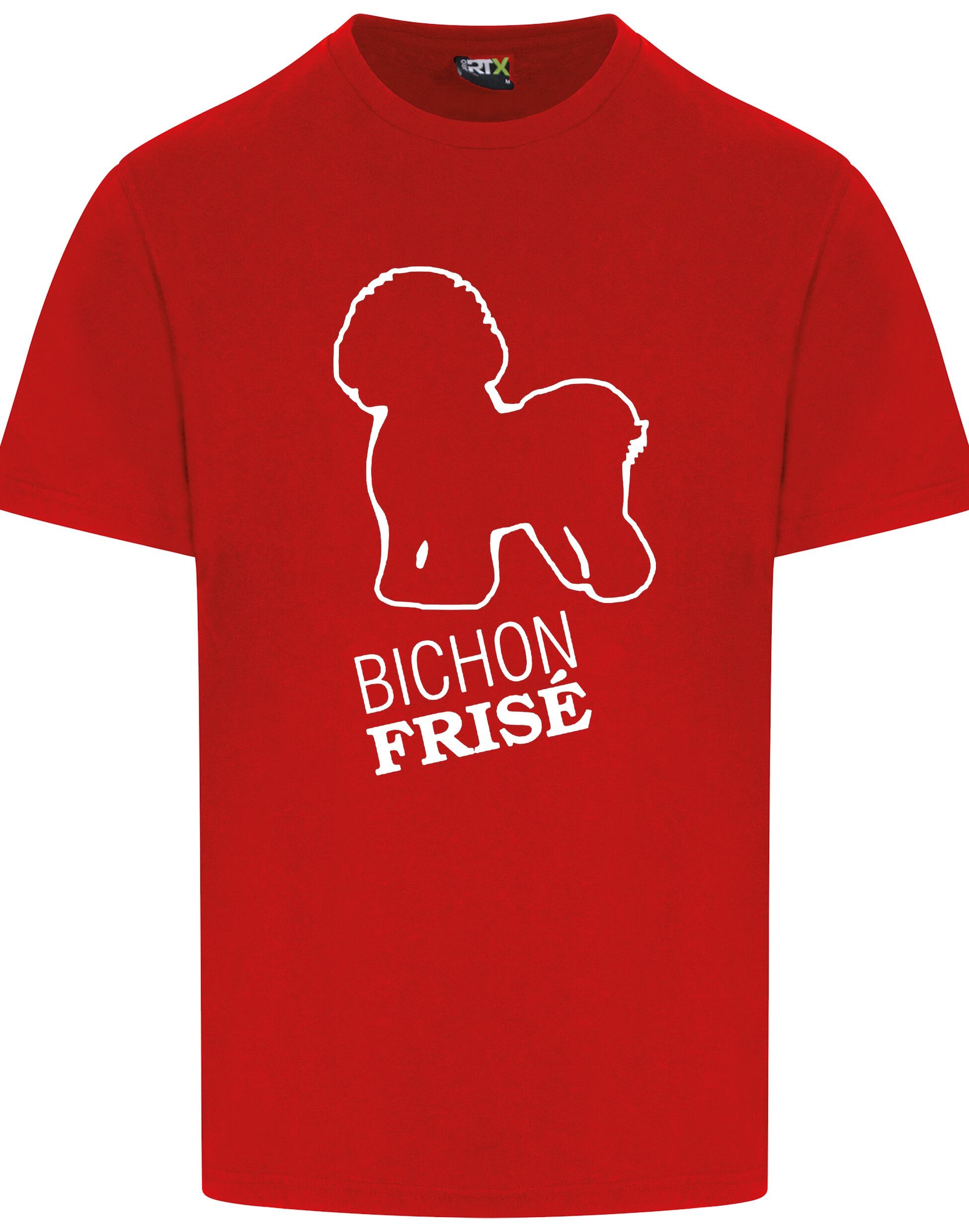 Unisex Roundneck T-shirt with Bichon Frise Dog Breed Design – Style for Every Bichon Frise Fan