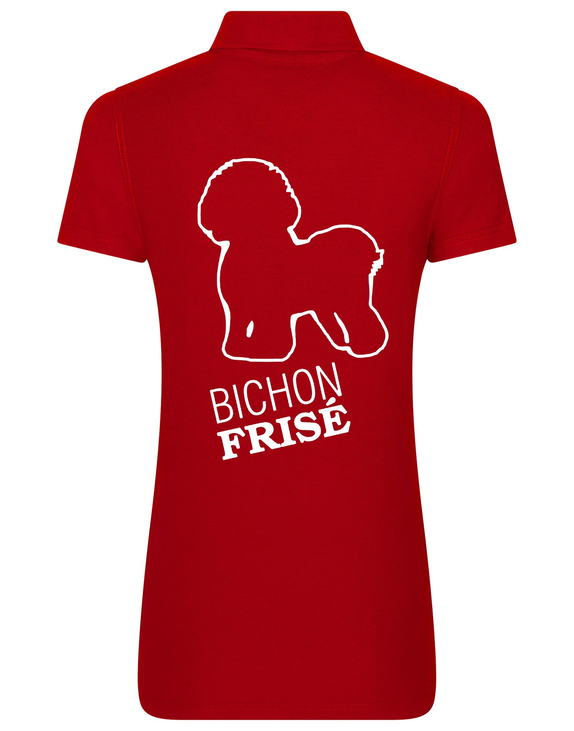 Women’s Cotton Polo with Bichon Frise Dog Breed Design – A Must-Have for Bichon Frise Enthusiasts