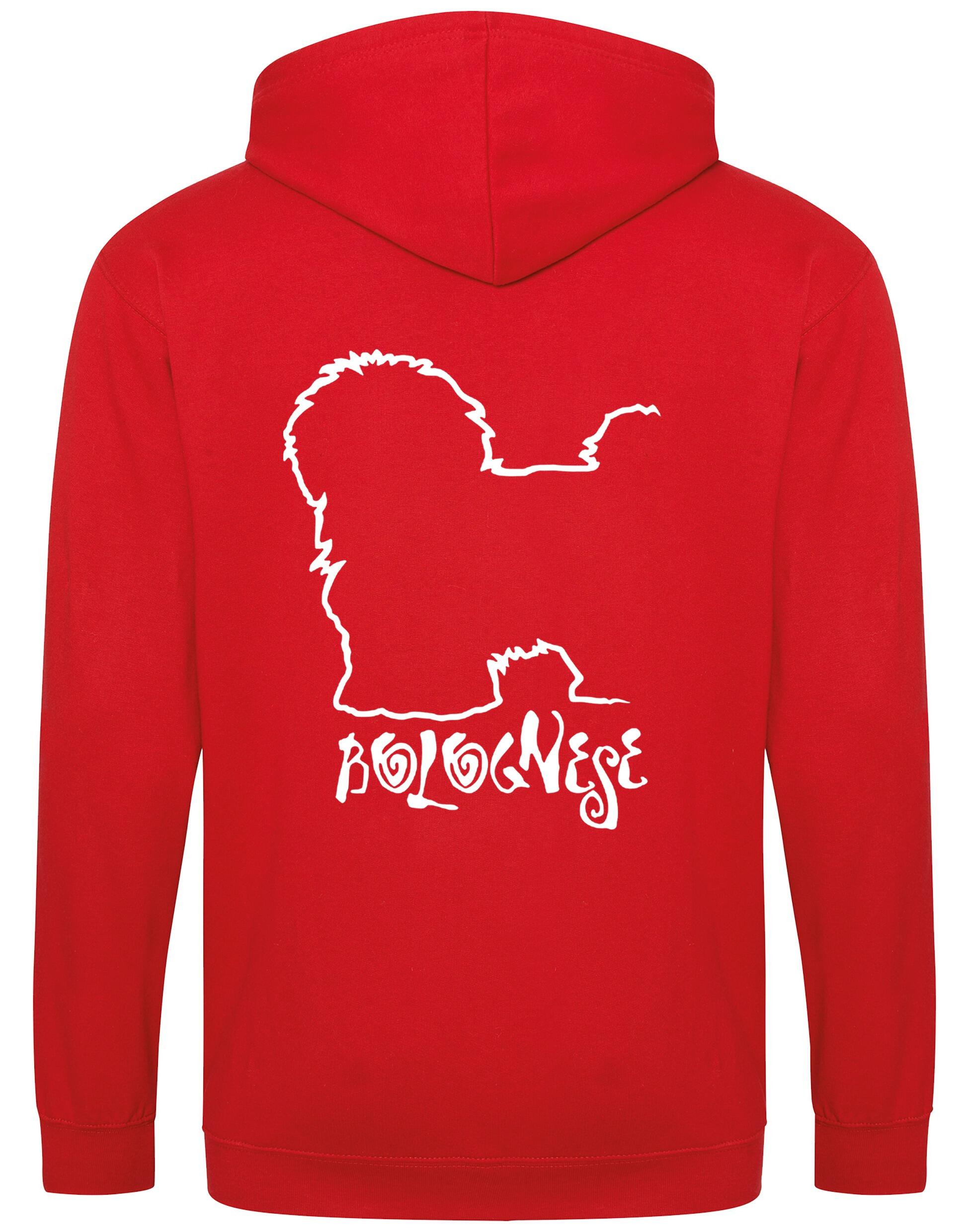 Bolognese Dog Breed Design Zipped Hoodie – Style and Comfort for Dog Lovers