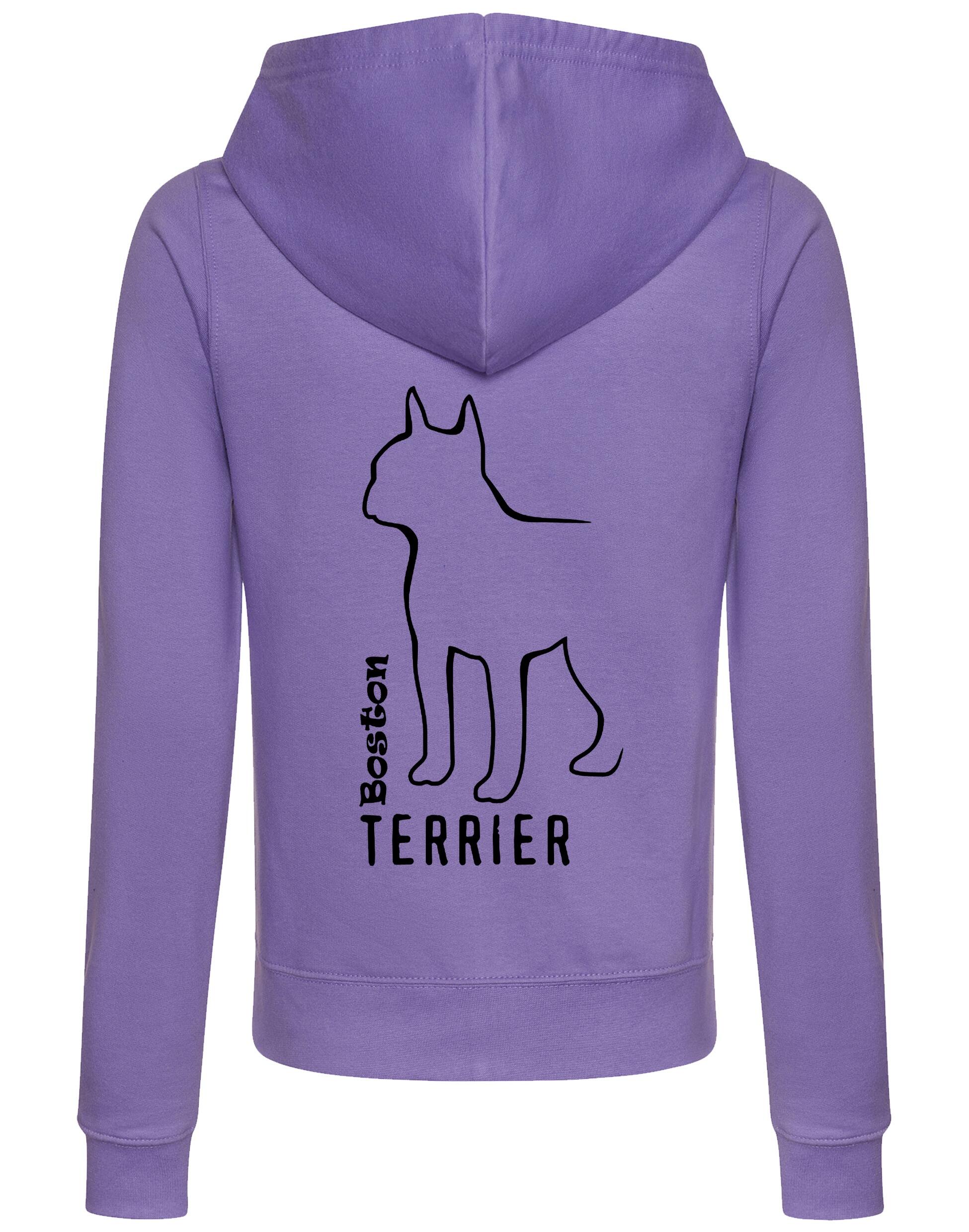 Boston Terrier Dog Breed Women’s Zipped Hoodie – Style, Comfort, and Boston Terrier Love