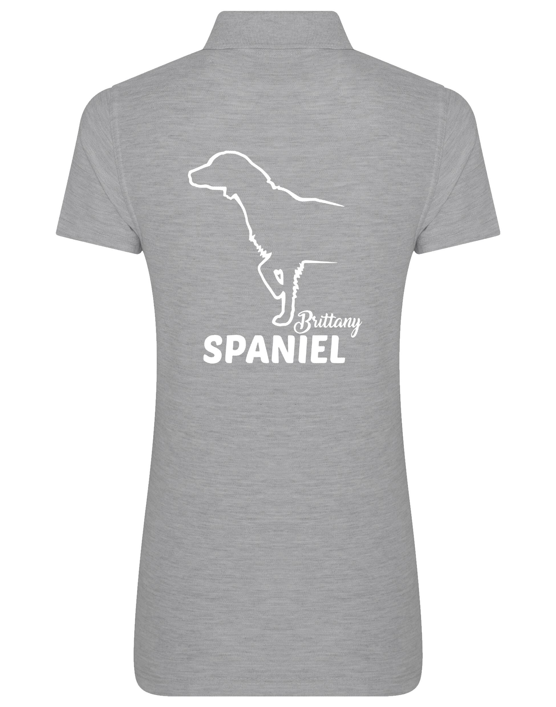 Women’s Cotton Polo with Brittany Spaniel Dog Breed Design – A Must-Have for Brittany Spaniel Enthusiasts