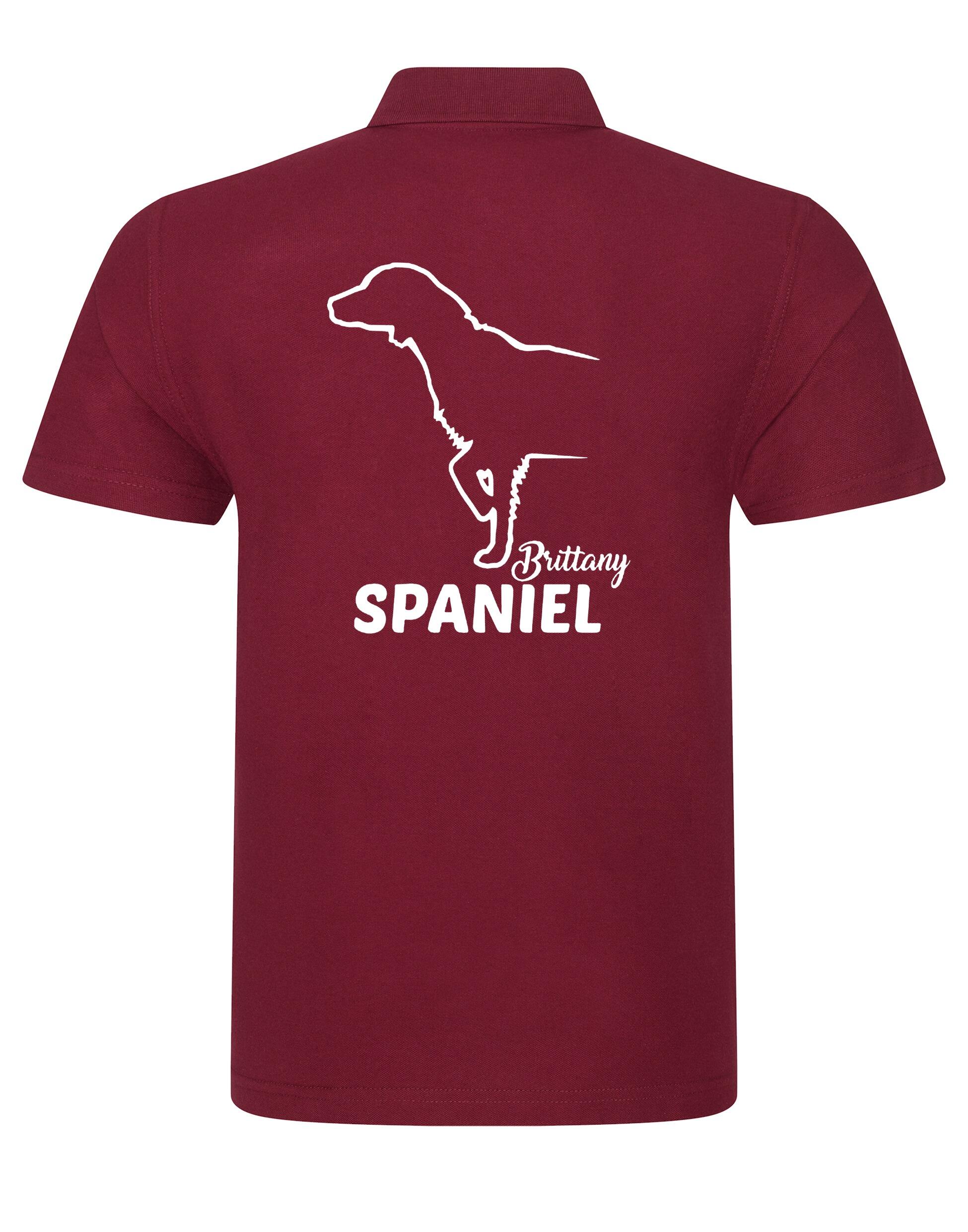 Unisex Cotton Polo with Brittany Spaniel Dog Breed Design – Comfort for Every Brittany Spaniel Enthusiast