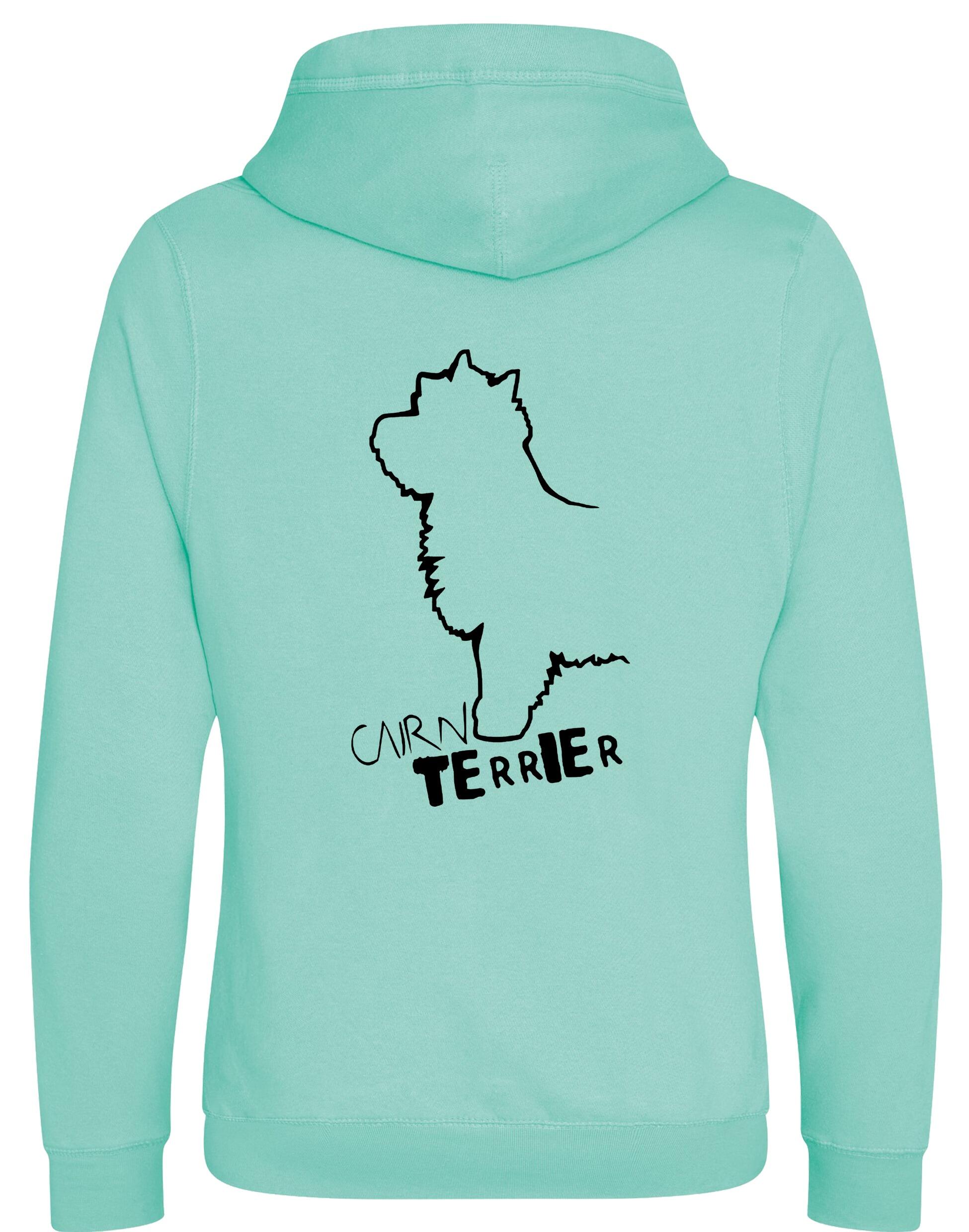 Unisex Crossneck Pullover Hoodie with Cairn Terrier Dog Breed Design – A Must-Have for Cairn Terrier Fans