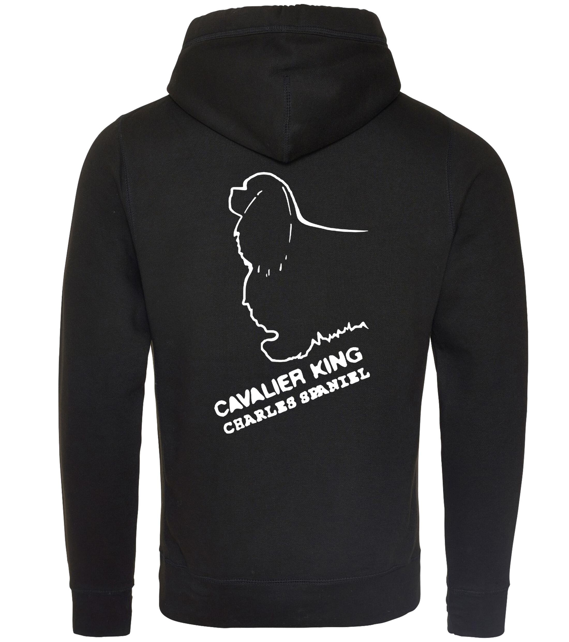 Unisex Crossneck Pullover Hoodie with Cavalier King Charles Spaniel Dog Breed Design