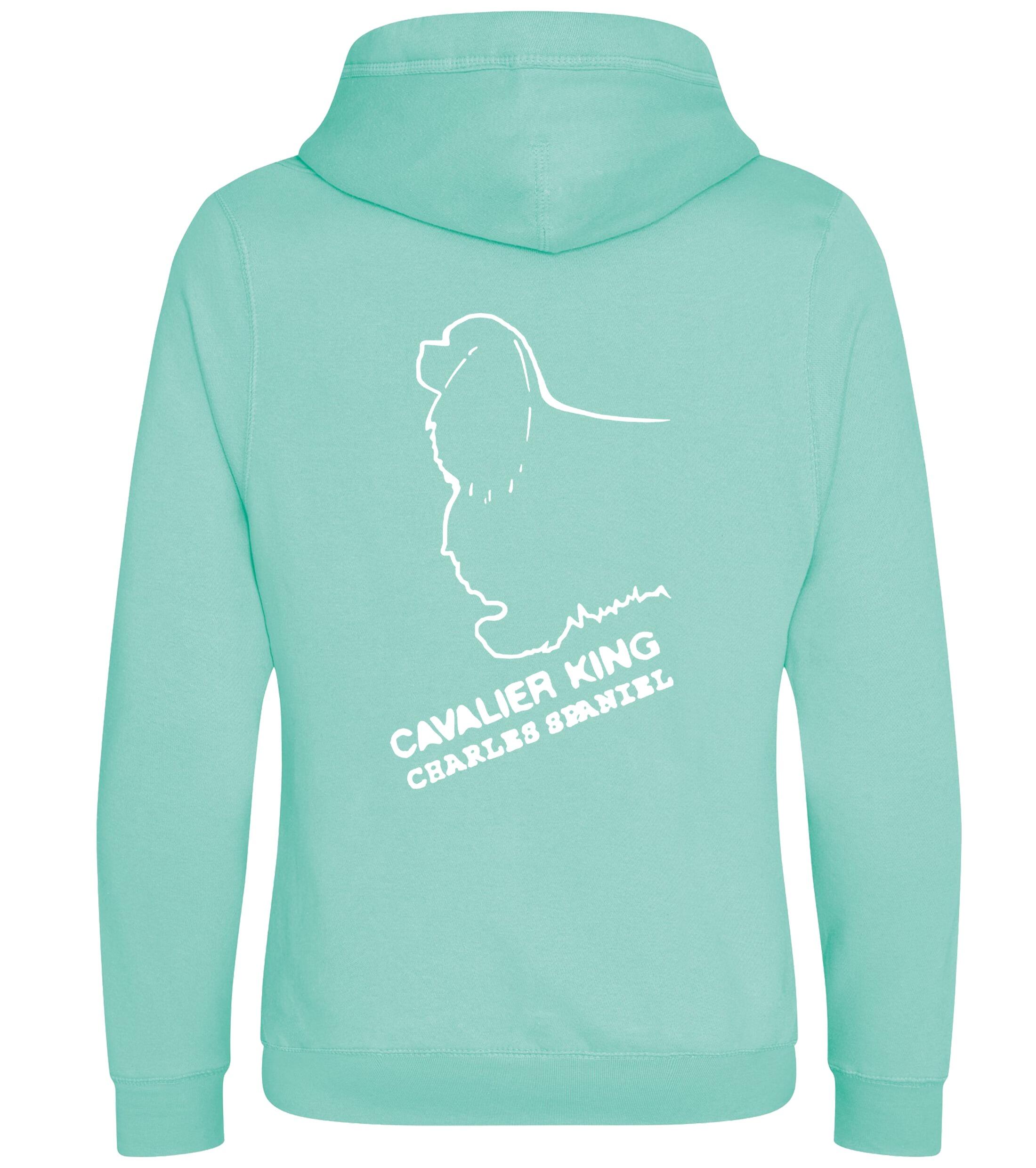 Unisex Crossneck Pullover Hoodie with Cavalier King Charles Spaniel Dog Breed Design