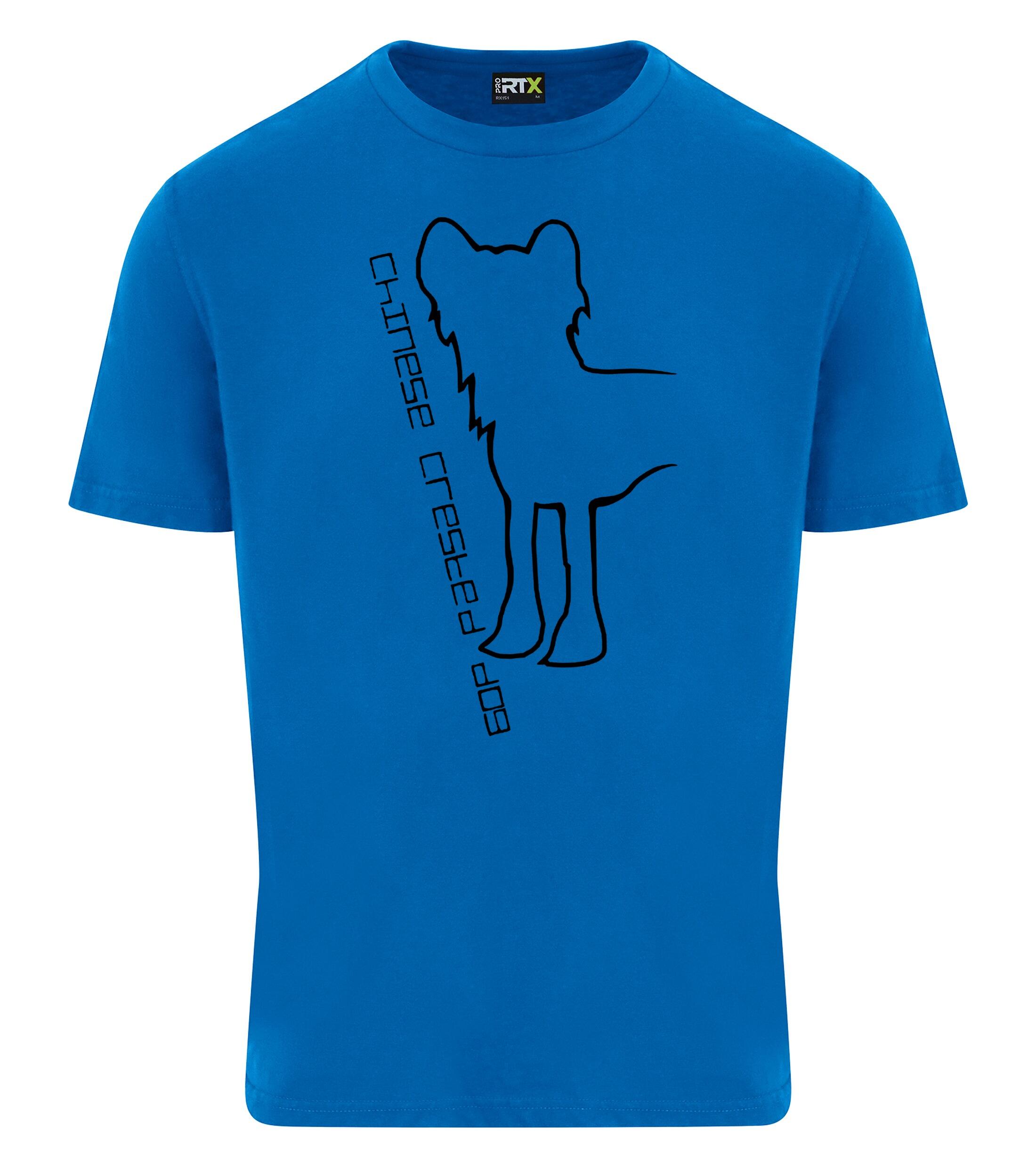 Unisex Roundneck T-shirt with Chinese Crested Dog Breed Design – Perfect for Chinese Crested Enthusiasts