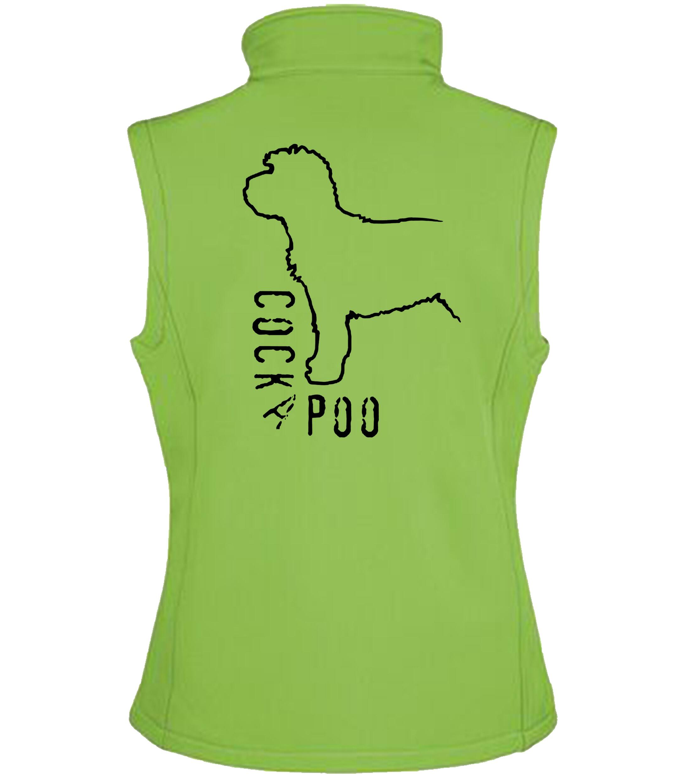 Cockapoo Dog Breed Design Women’s Softshell Gilet – Style Meets Functionality