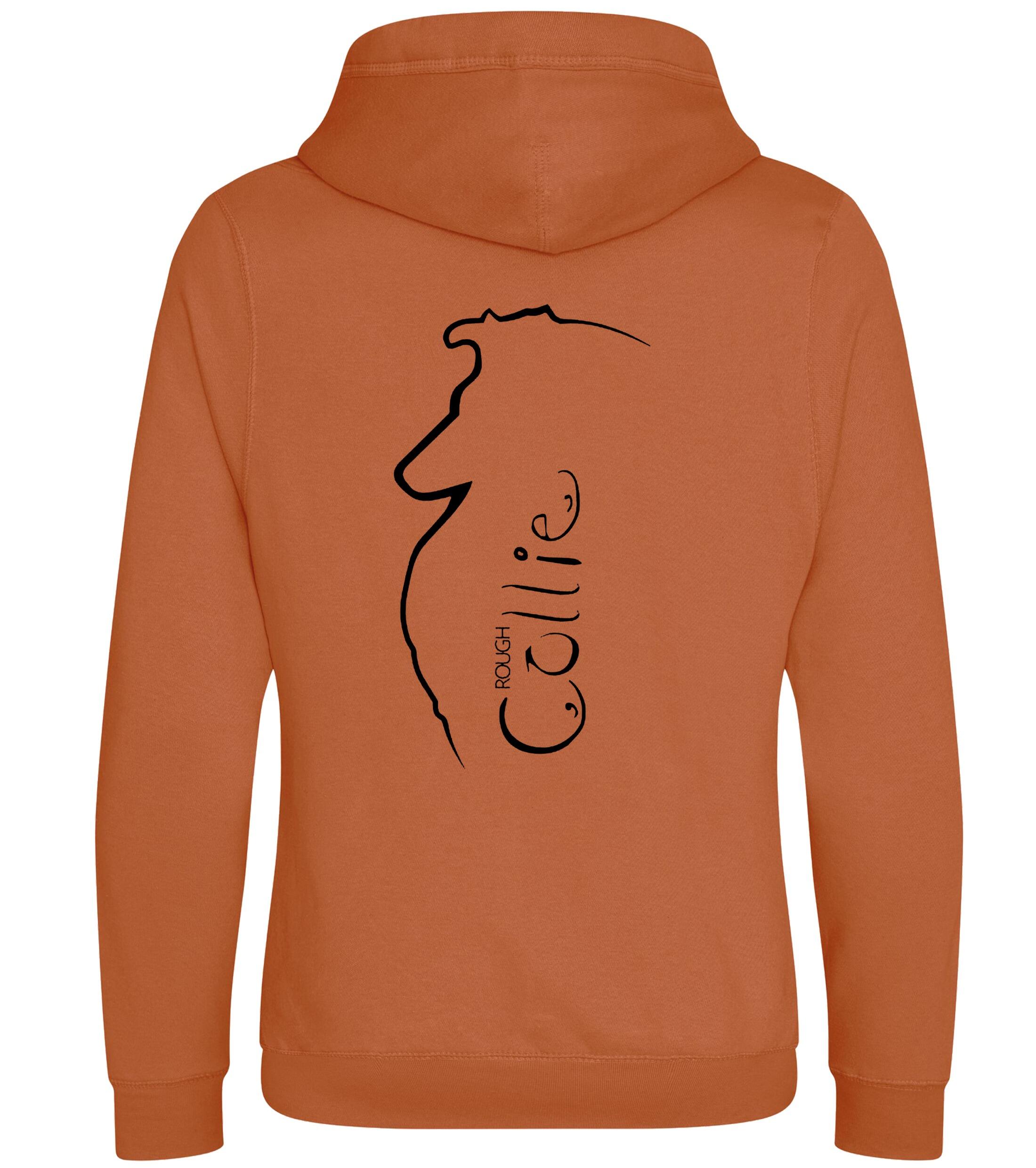 Unisex Crossneck Pullover Hoodie with Collie (Rough) Dog Breed Design – A Must-Have for Rough Collie Fans