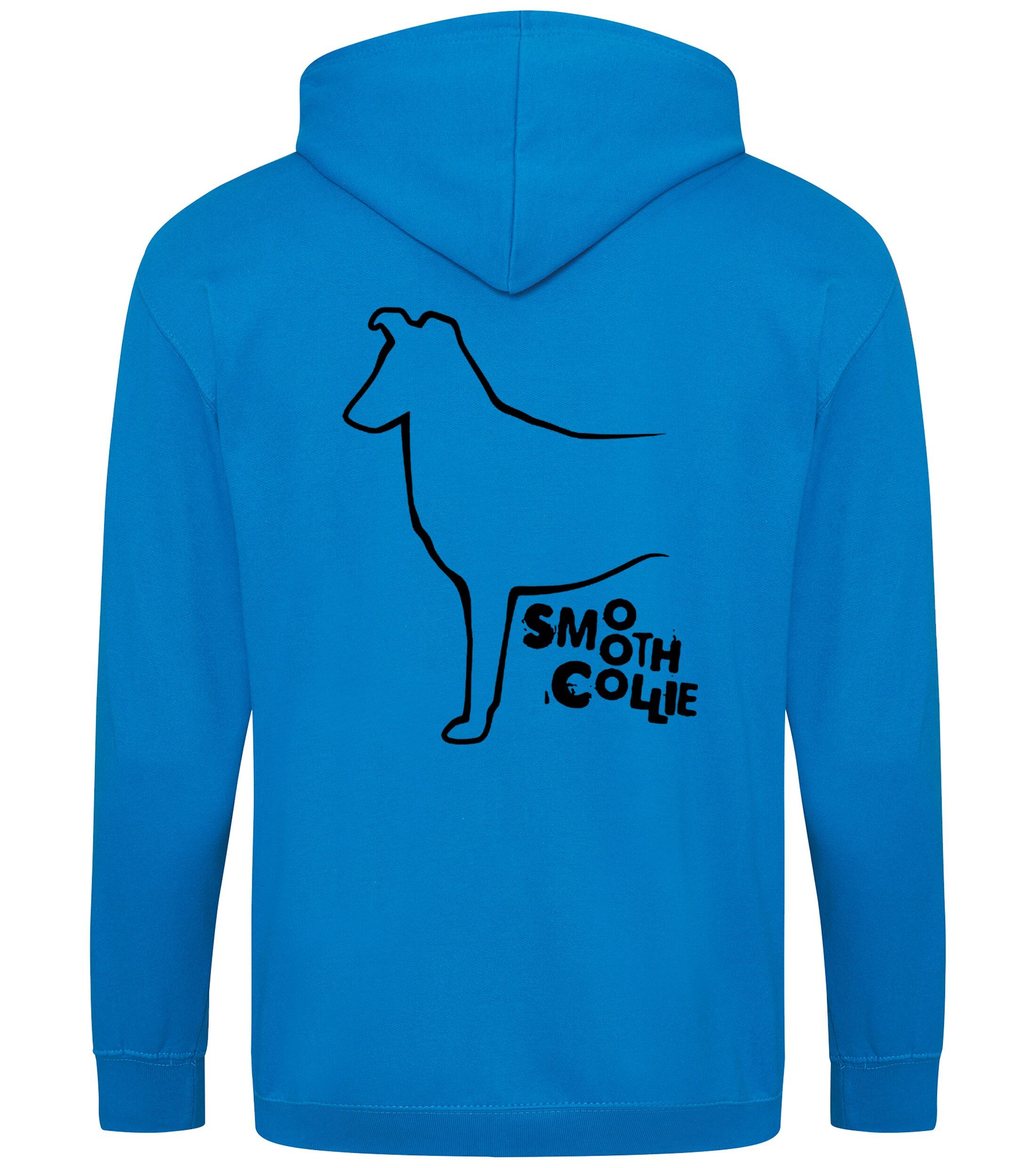 Collie (Smooth) Dog Breed Design Zipped Hoodie – Comfort, Style, and Collie Pride