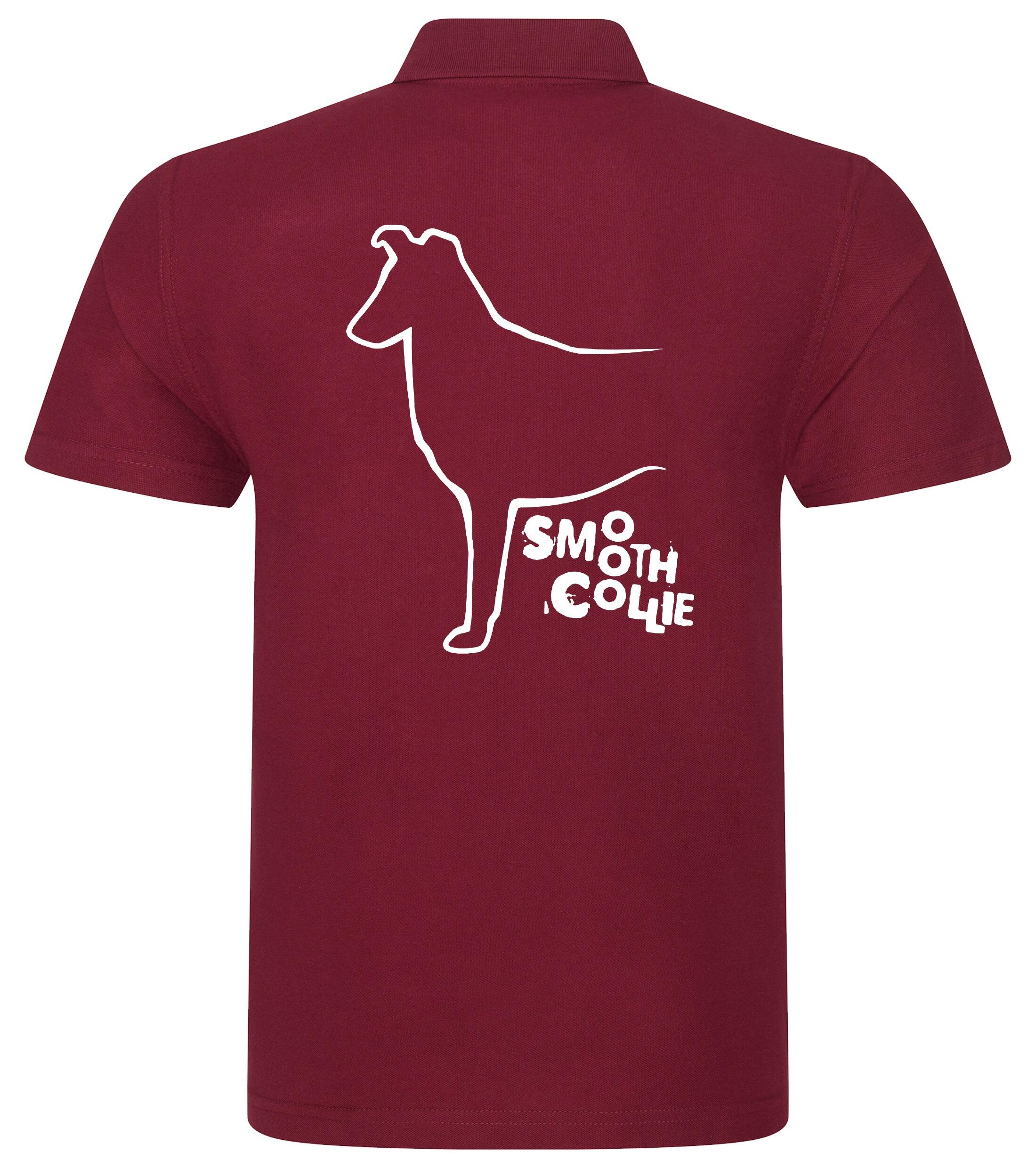 Unisex Cotton Polo with Collie (Smooth) Dog Breed Design – Style for Every Collie (Smooth) Enthusiast