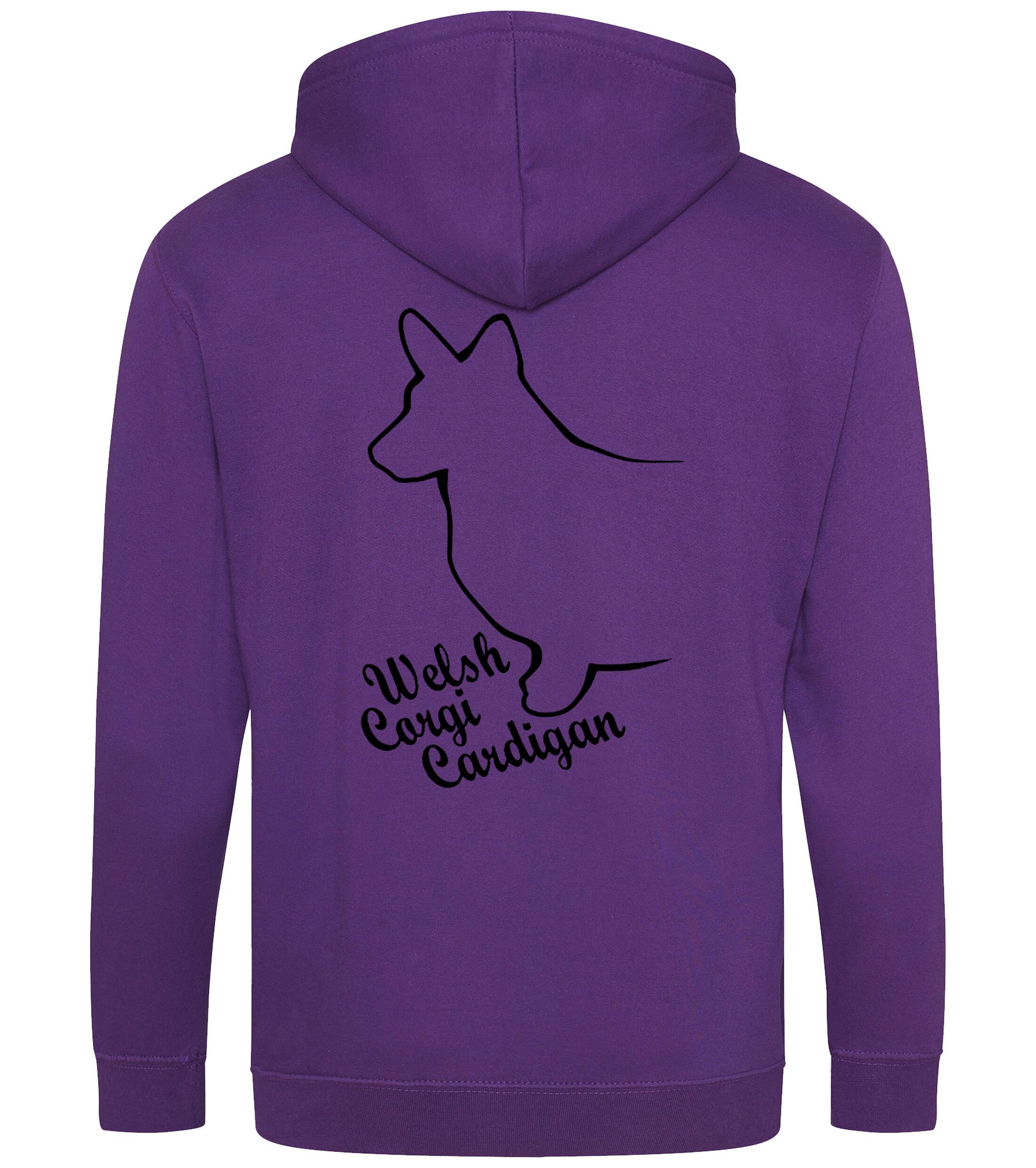 Corgi Cardigan (Welsh) Dog Breed Design Zipped Hoodie – Comfort, Style, and Corgi Pride
