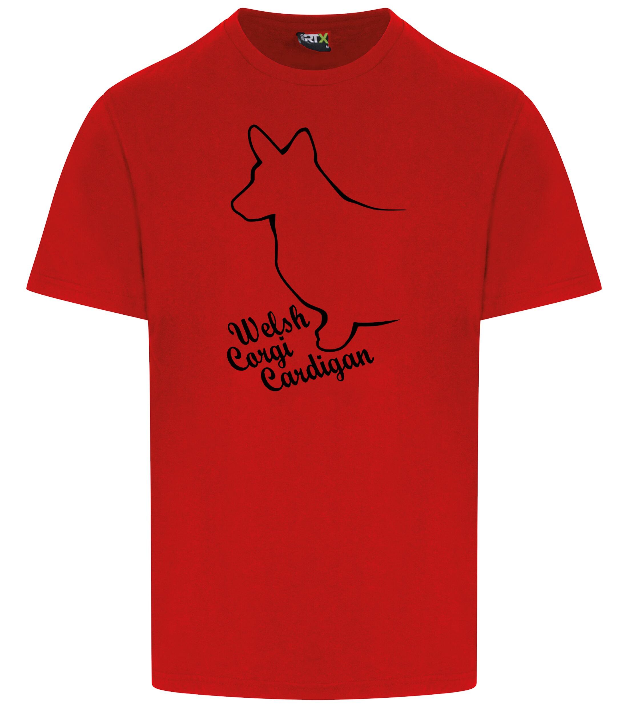 Unisex Roundneck T-shirt with Corgi Cardigan (Welsh) Dog Breed Design – Style for Corgi Enthusiasts