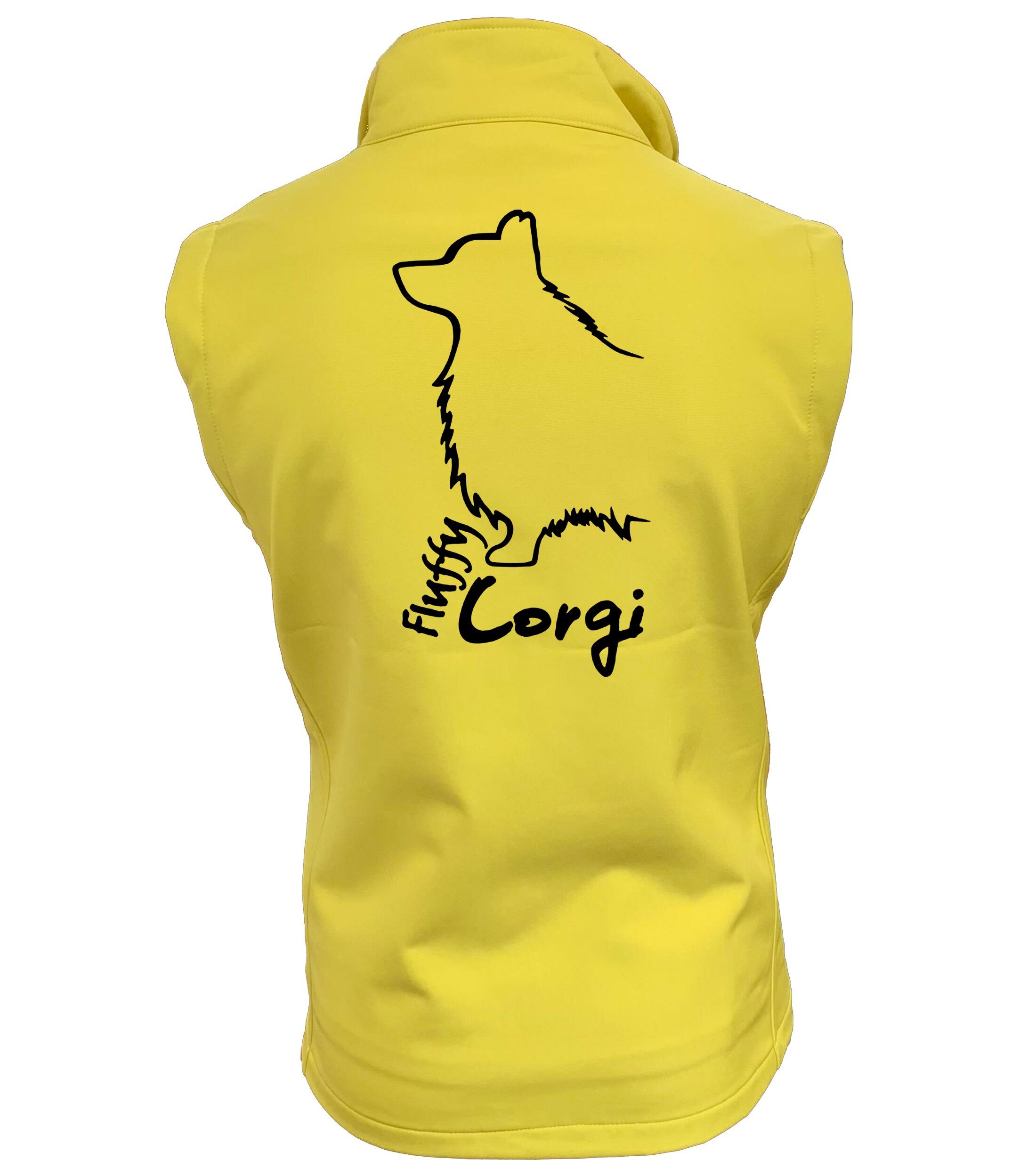 Corgi Fluffy Dog Breed Design Women’s Softshell Gilet – Style Meets Functionality