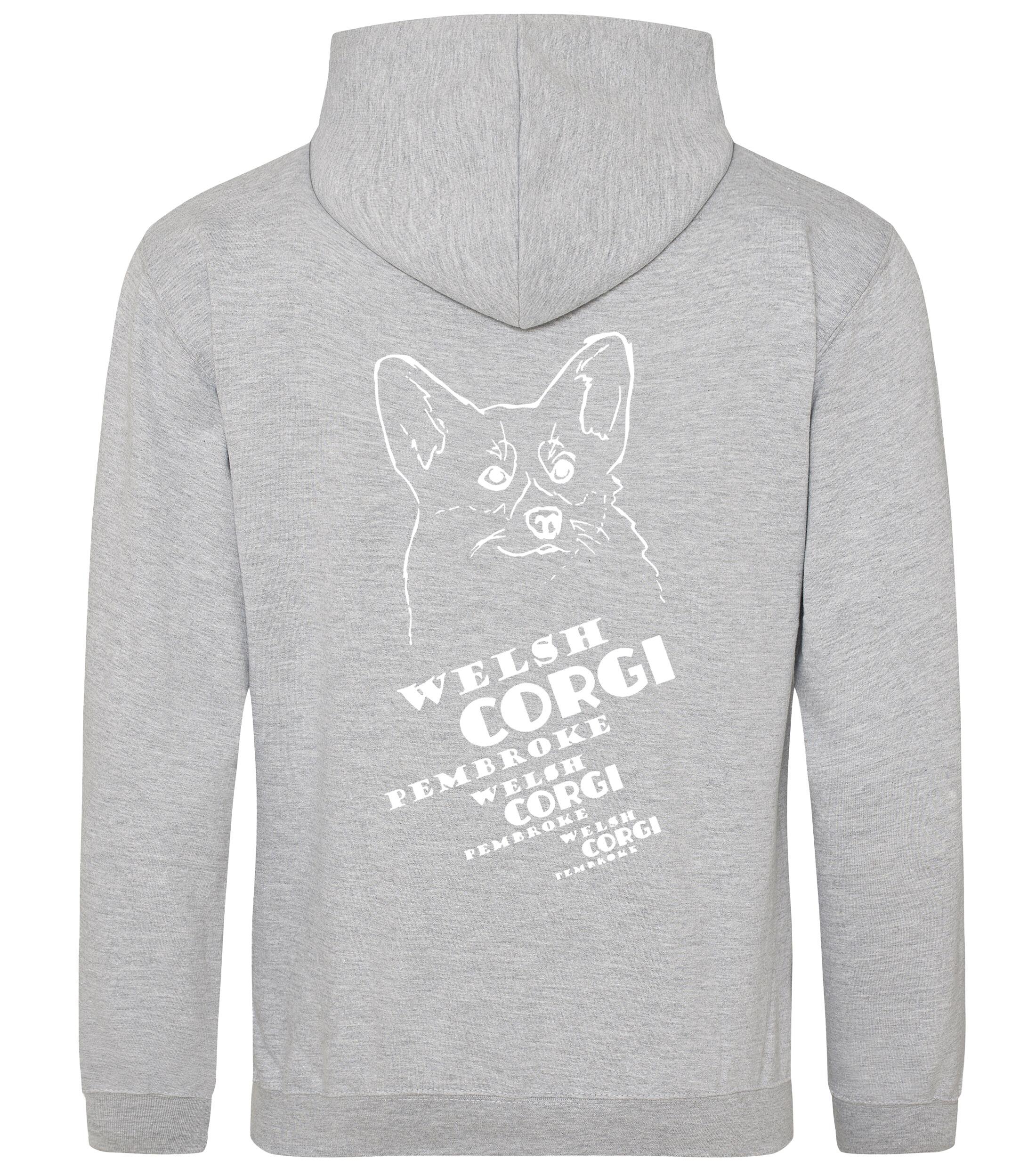 Corgi Pembroke (Face) Dog Breed Design Pullover Hoodie – Stylish & Cozy for Corgi Lovers