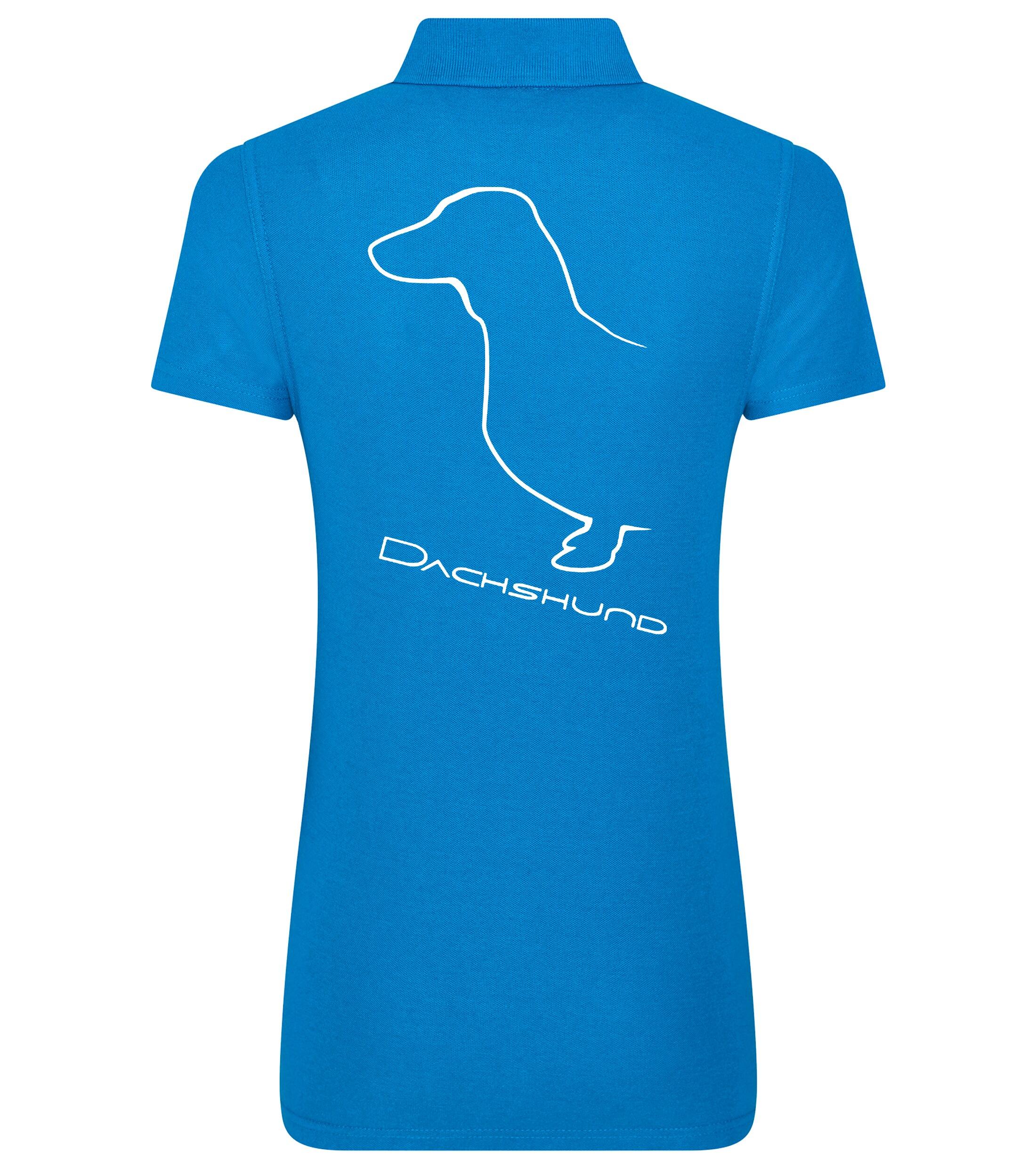 Dachshund (Smooth) Dog Breed Design Women’s Cotton Polo – Style for Dachshund Enthusiasts