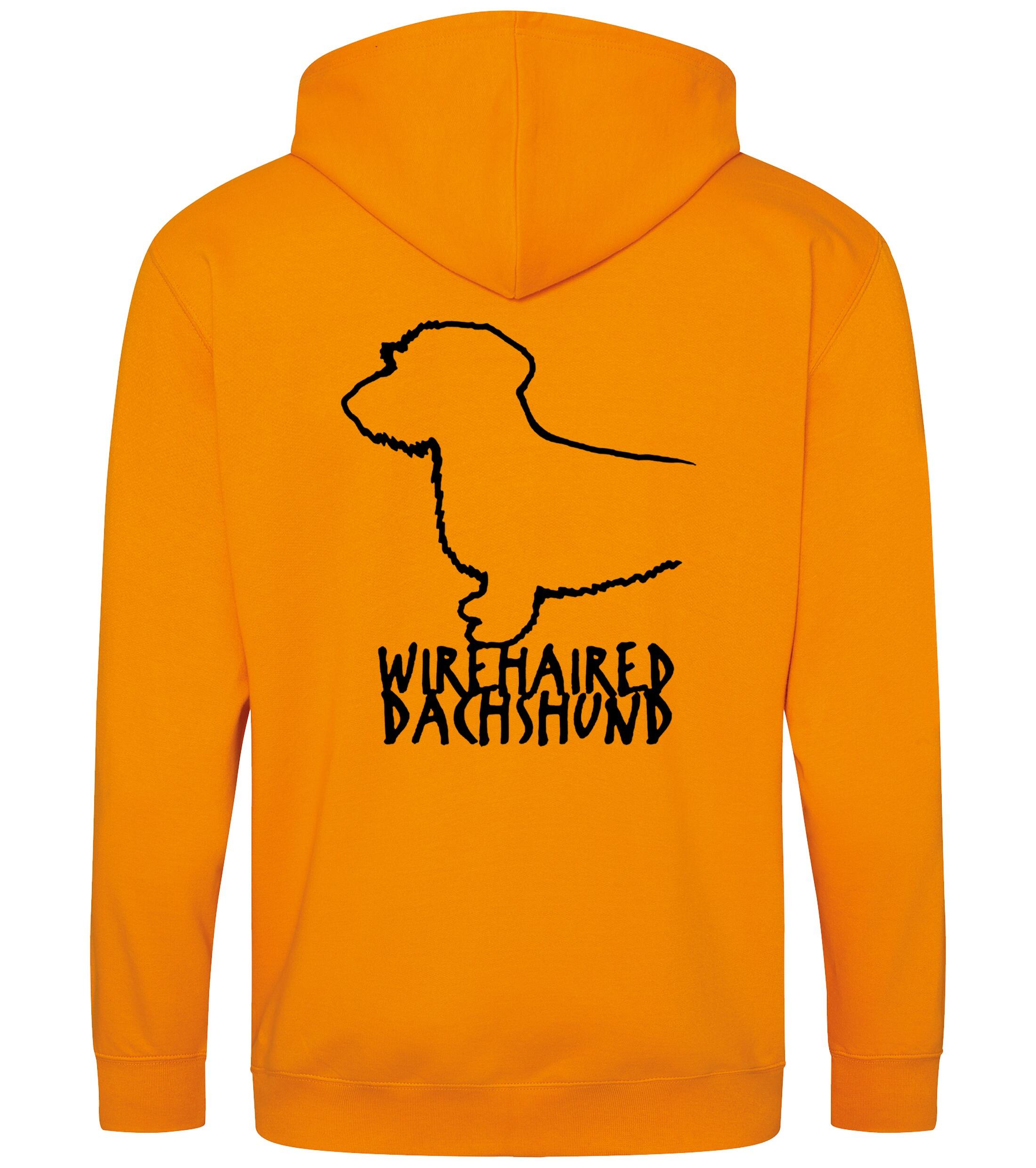 Dachshund (Wirehaired) Dog Breed Design Zipped Hoodie – Comfort, Style, and Dachshund Pride