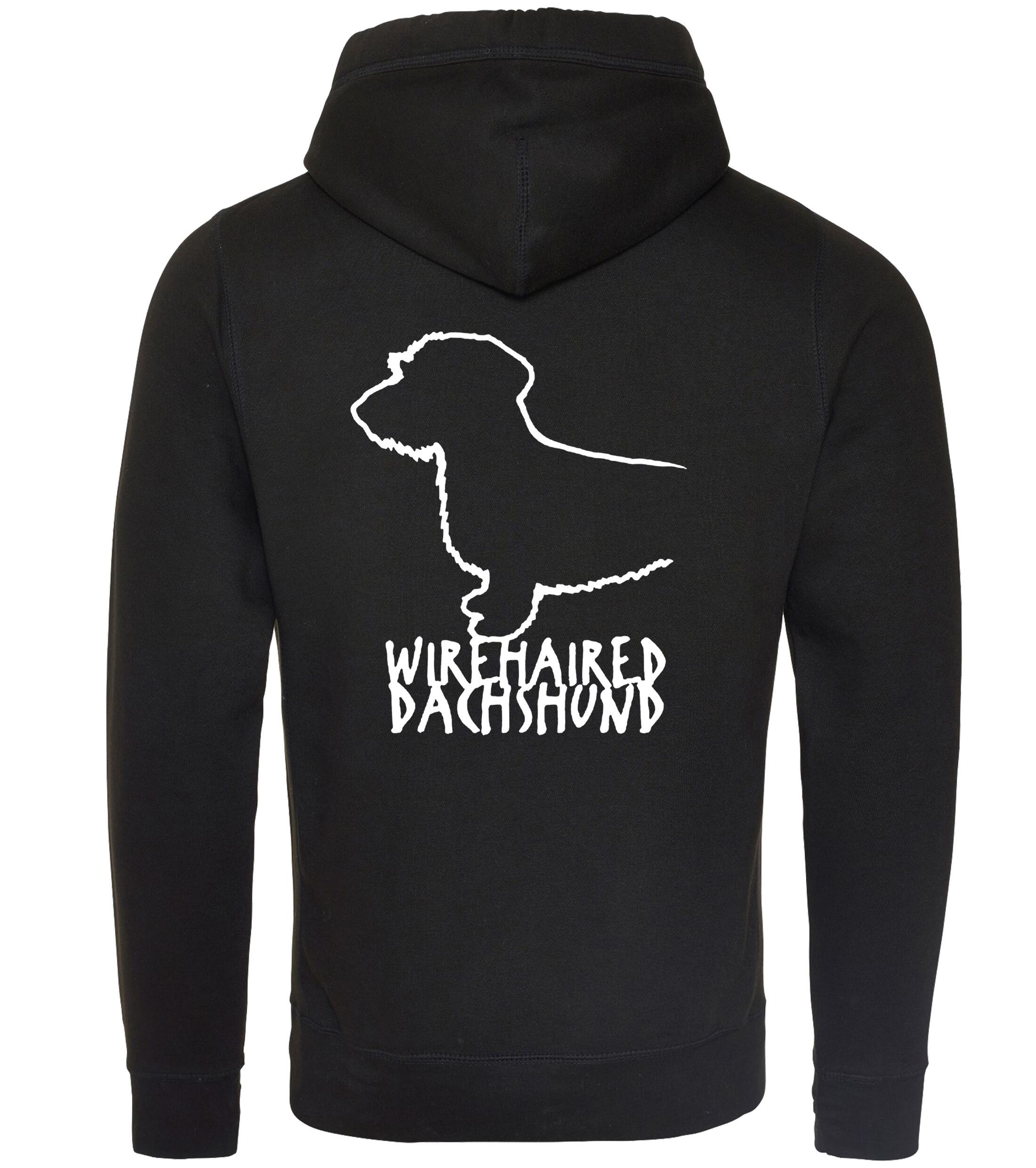 Dachshund (Wirehaired) Dog Breed Design Unisex Crossneck Pullover Hoodie – Style & Dachshund Pride