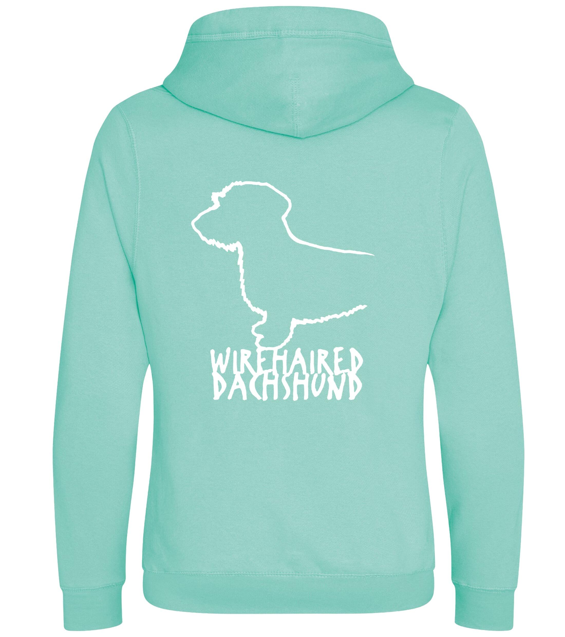 Dachshund (Wirehaired) Dog Breed Design Unisex Crossneck Pullover Hoodie – Style & Dachshund Pride