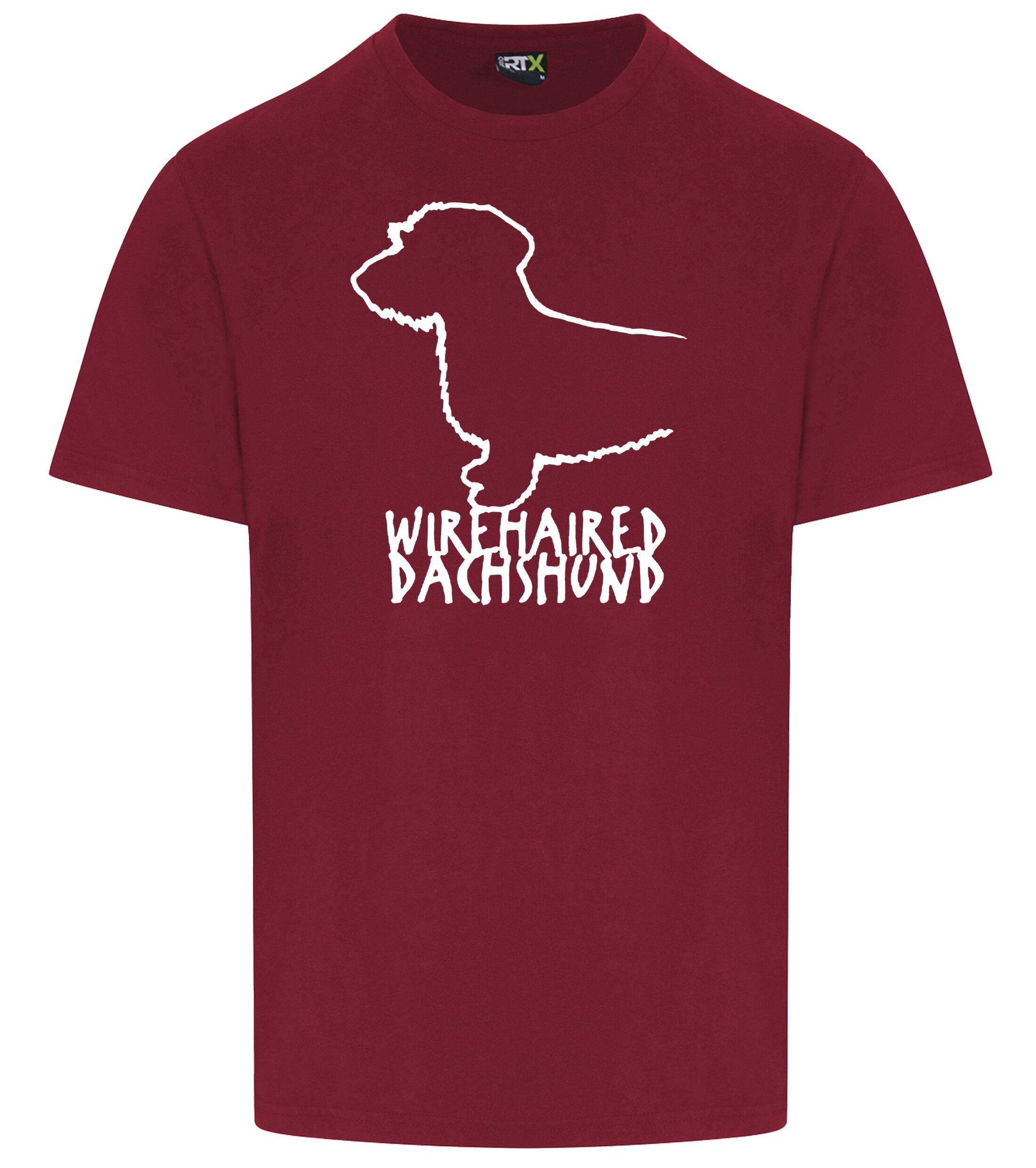 Dachshund (Wirehaired) Dog Breed Design Unisex Roundneck T-Shirt – Style for Dachshund Enthusiasts
