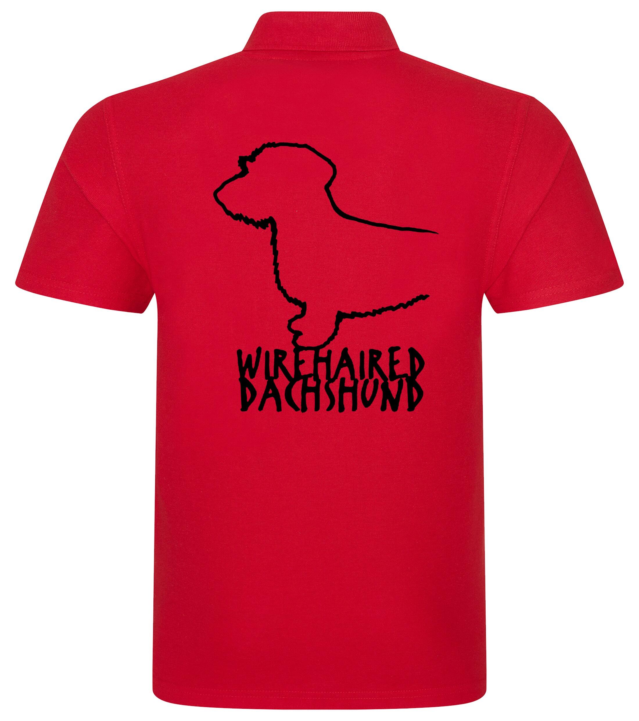 Dachshund (Wirehaired) Dog Breed Design Unisex Cotton Polo – Classic Style for Dachshund Lovers