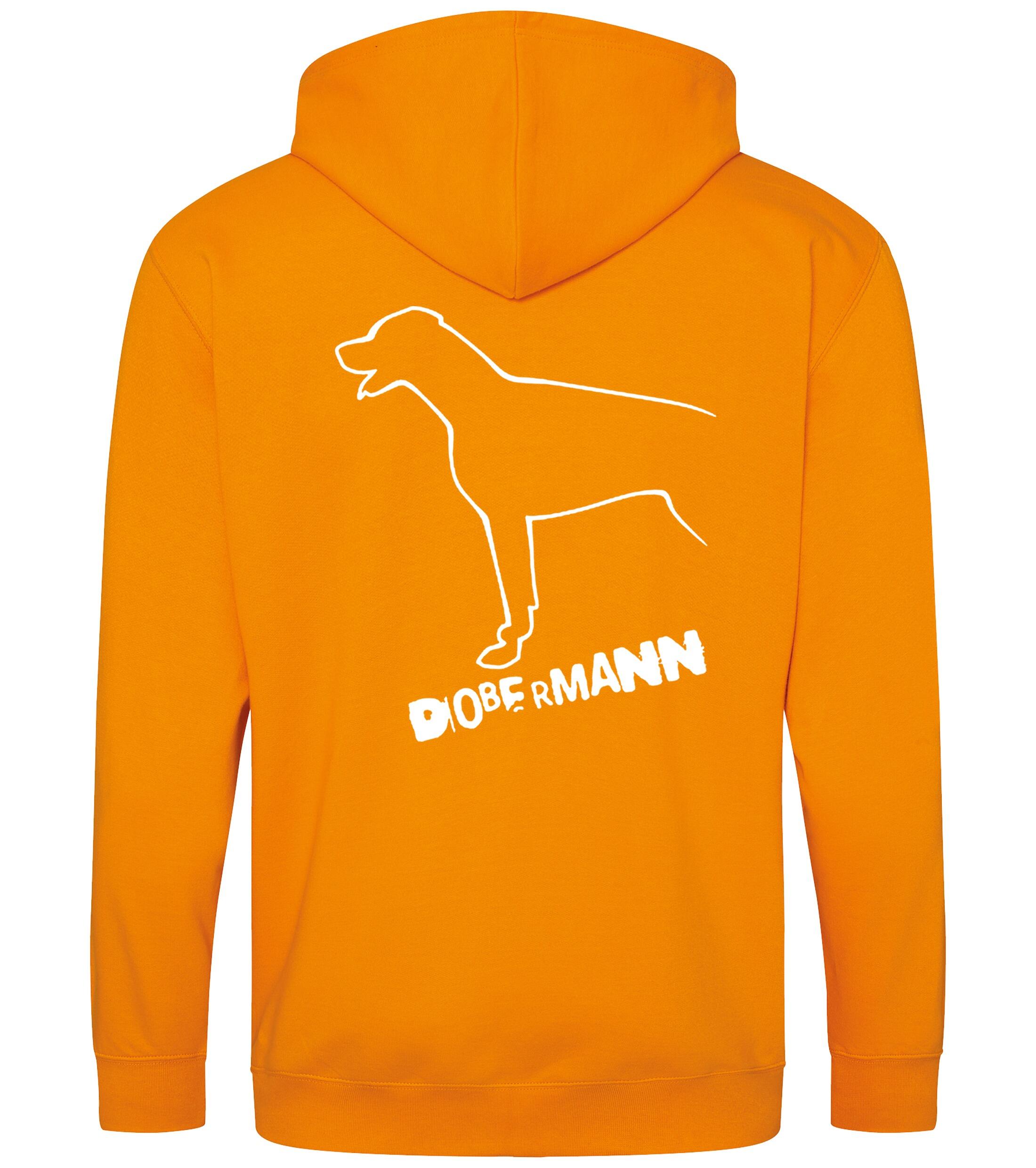 Dobermann (Outline) Zipped Hoodie – Comfort, Style, and Dobermann Pride