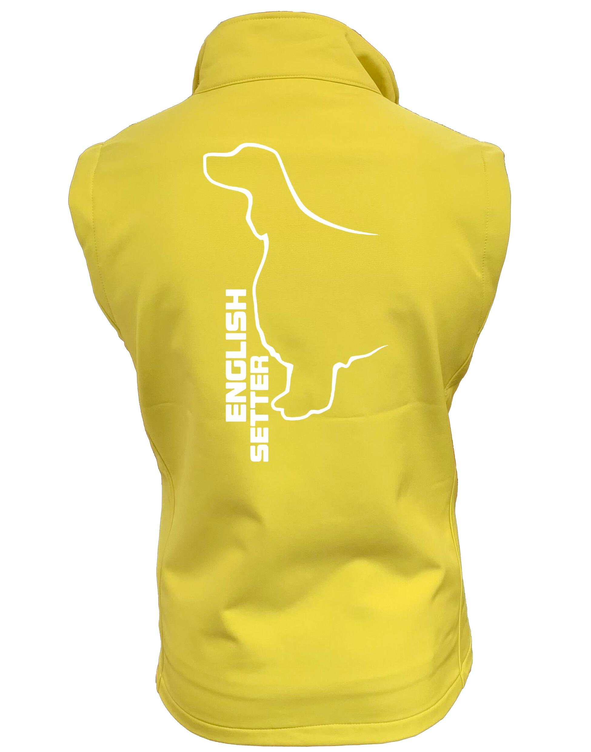 English Setter Design Unisex Softshell Gilet – Functional Style for English Setter Lovers