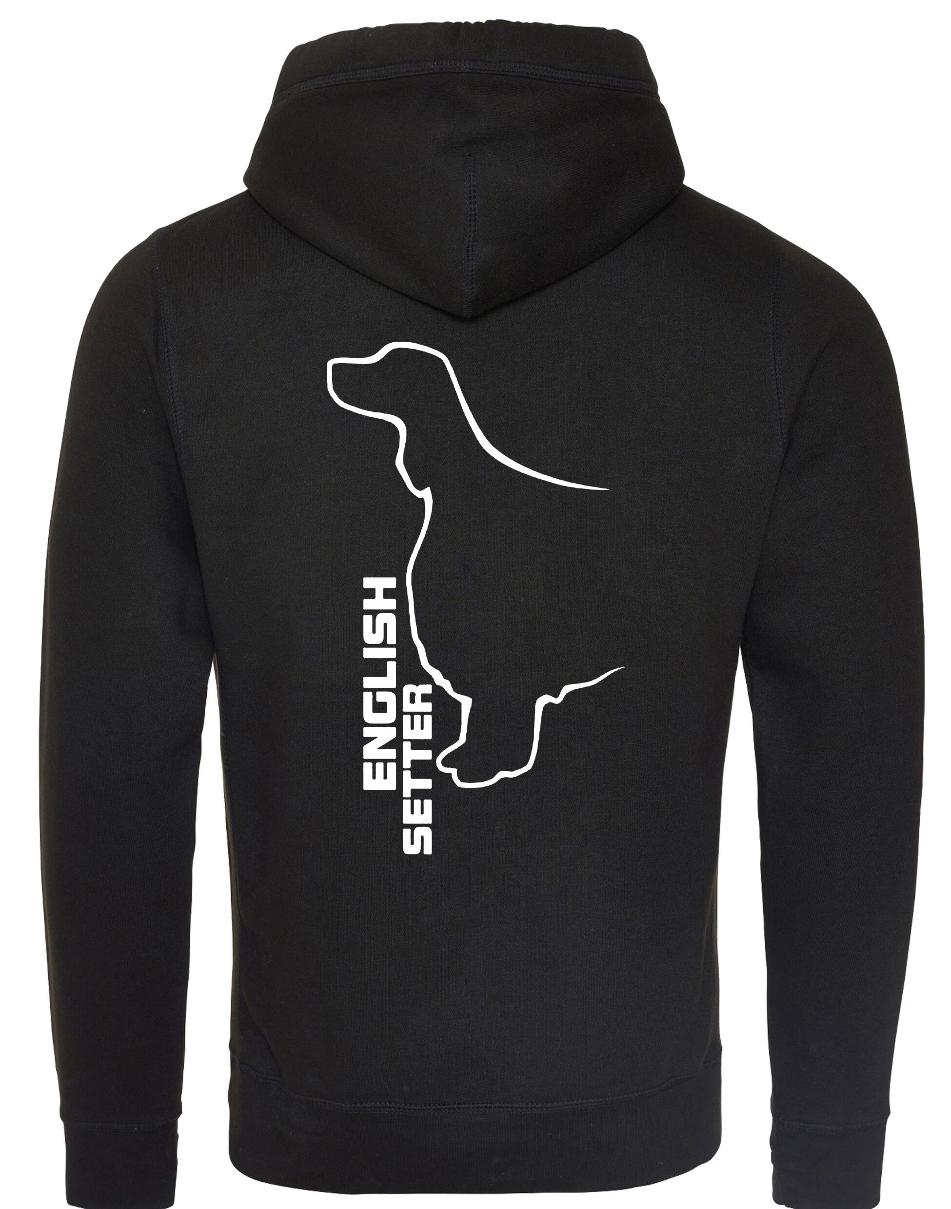 Unisex Crossneck Pullover Hoodie with English Setter Design – A Must-Have for English Setter Fans