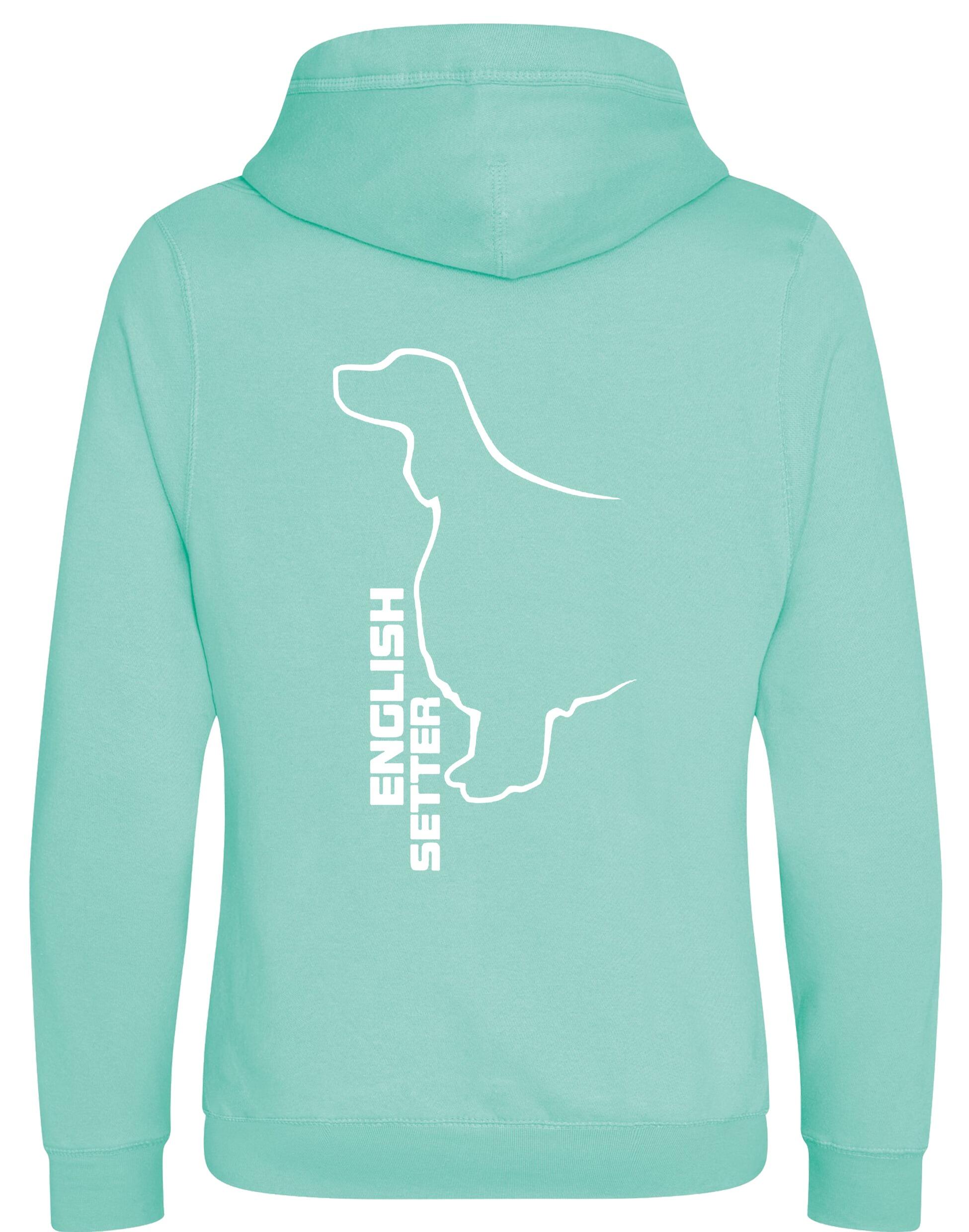 Unisex Crossneck Pullover Hoodie with English Setter Design – A Must-Have for English Setter Fans