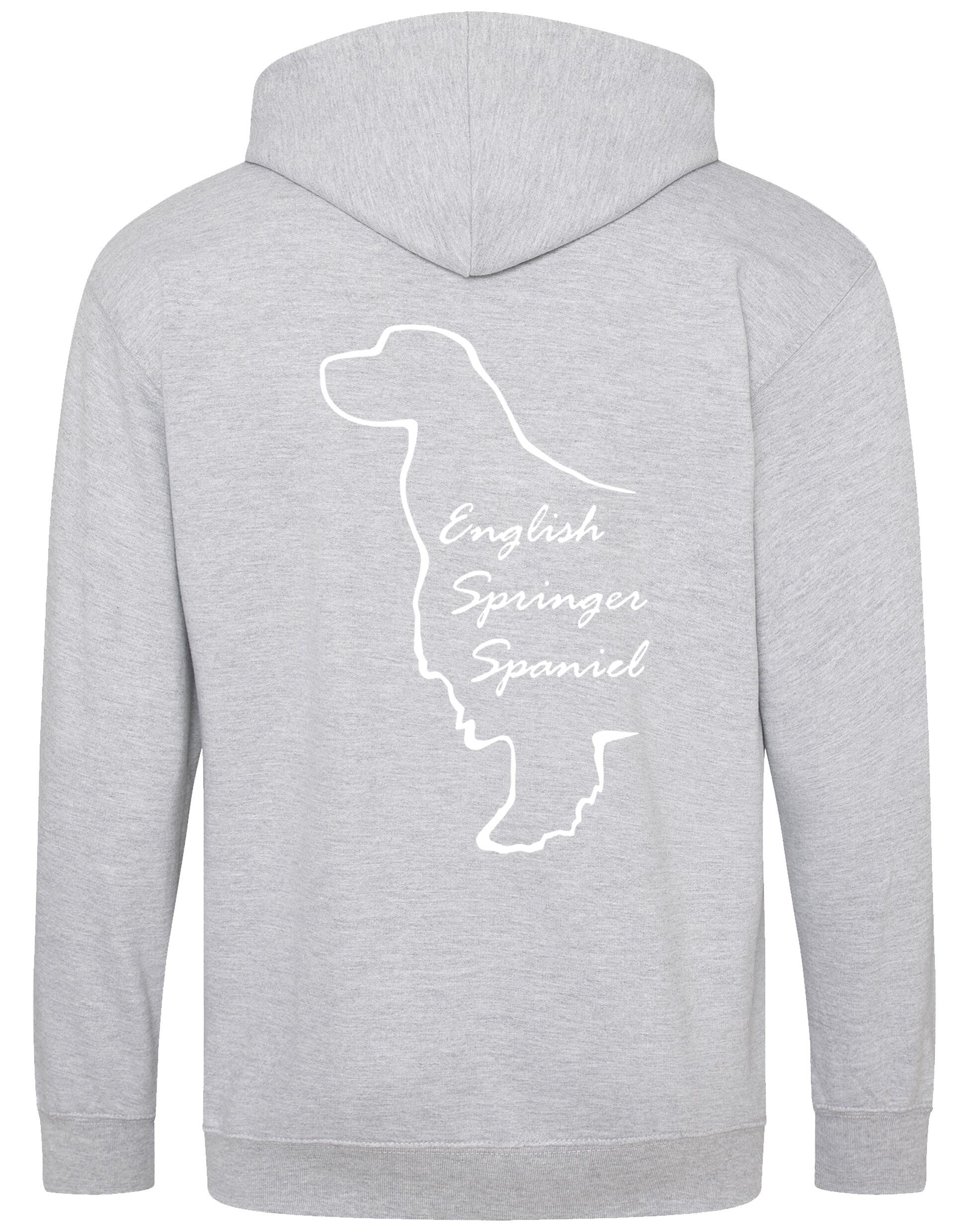 English Springer Spaniel Dog Breed Zipped Hoodie – Comfort, Style, and Springer Pride