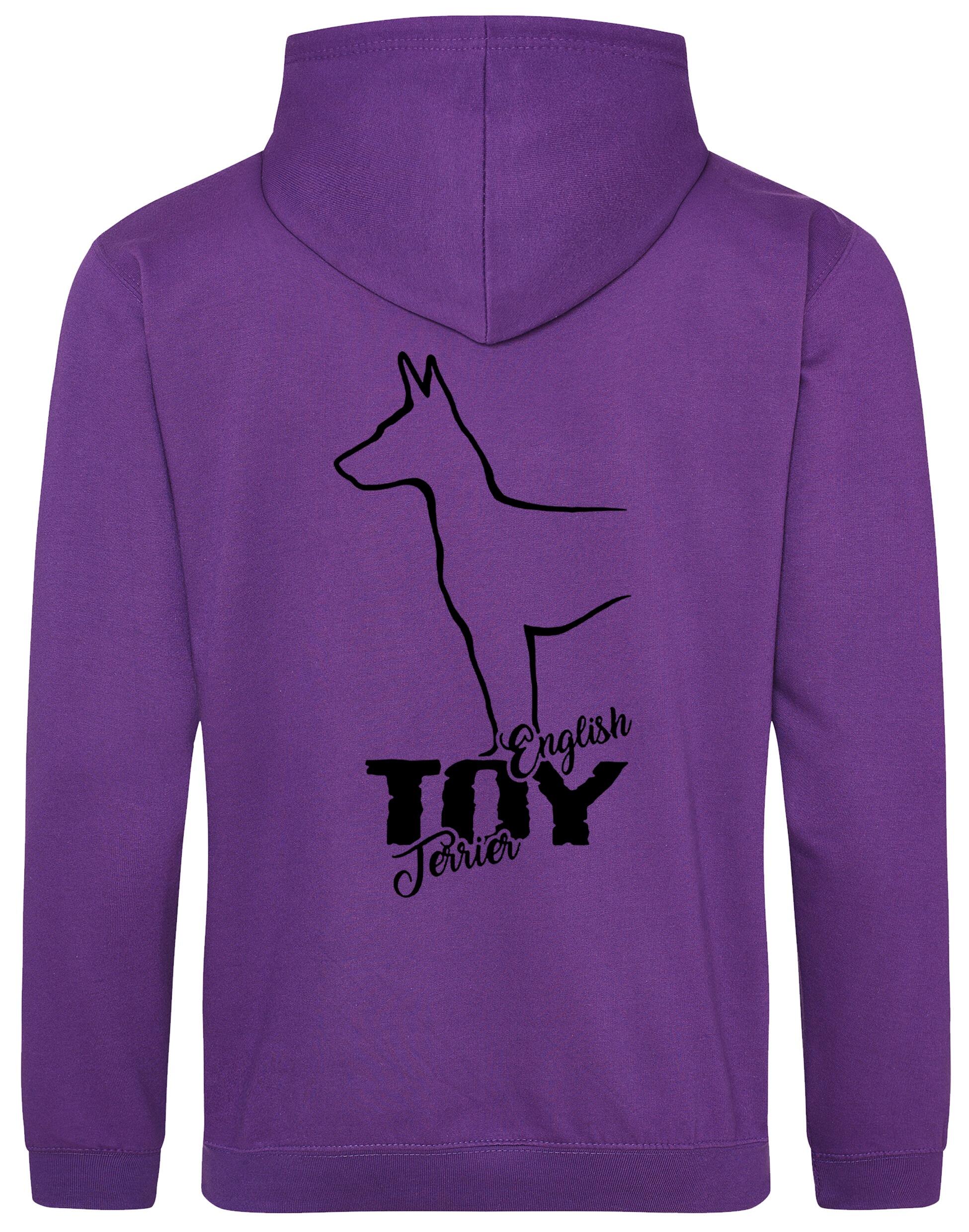 English Toy Terrier Dog Breed Design Pullover Hoodie – Cozy and Stylish for Terrier Lovers