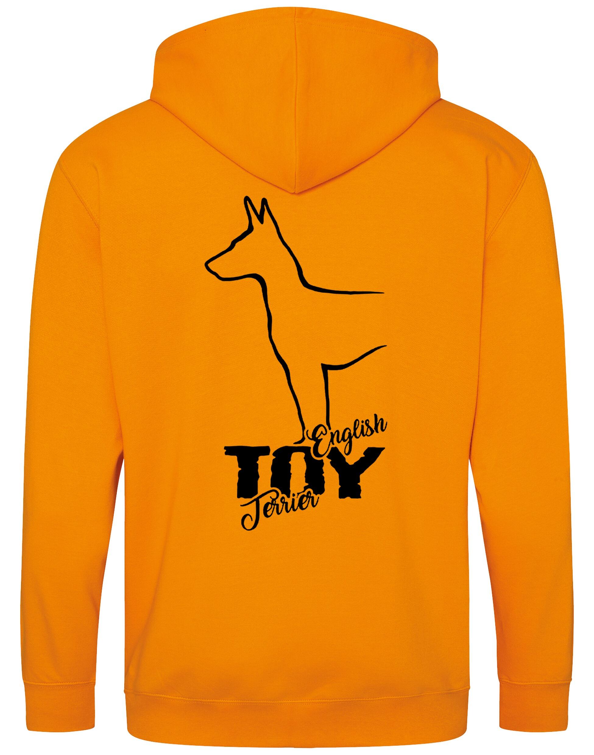 English Toy Terrier Dog Breed Zipped Hoodie – Comfort, Style, and Terrier Pride