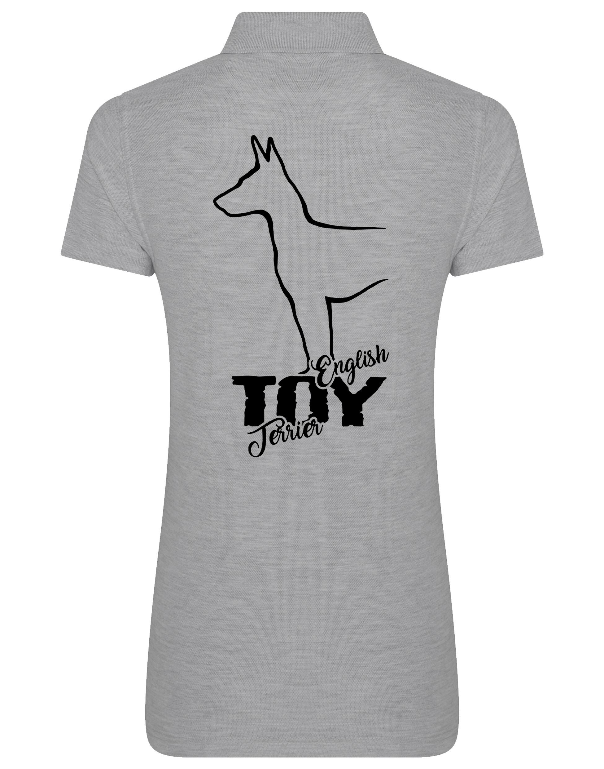 English Toy Terrier Women’s Cotton Polo – Elegance and Comfort for Terrier Enthusiasts