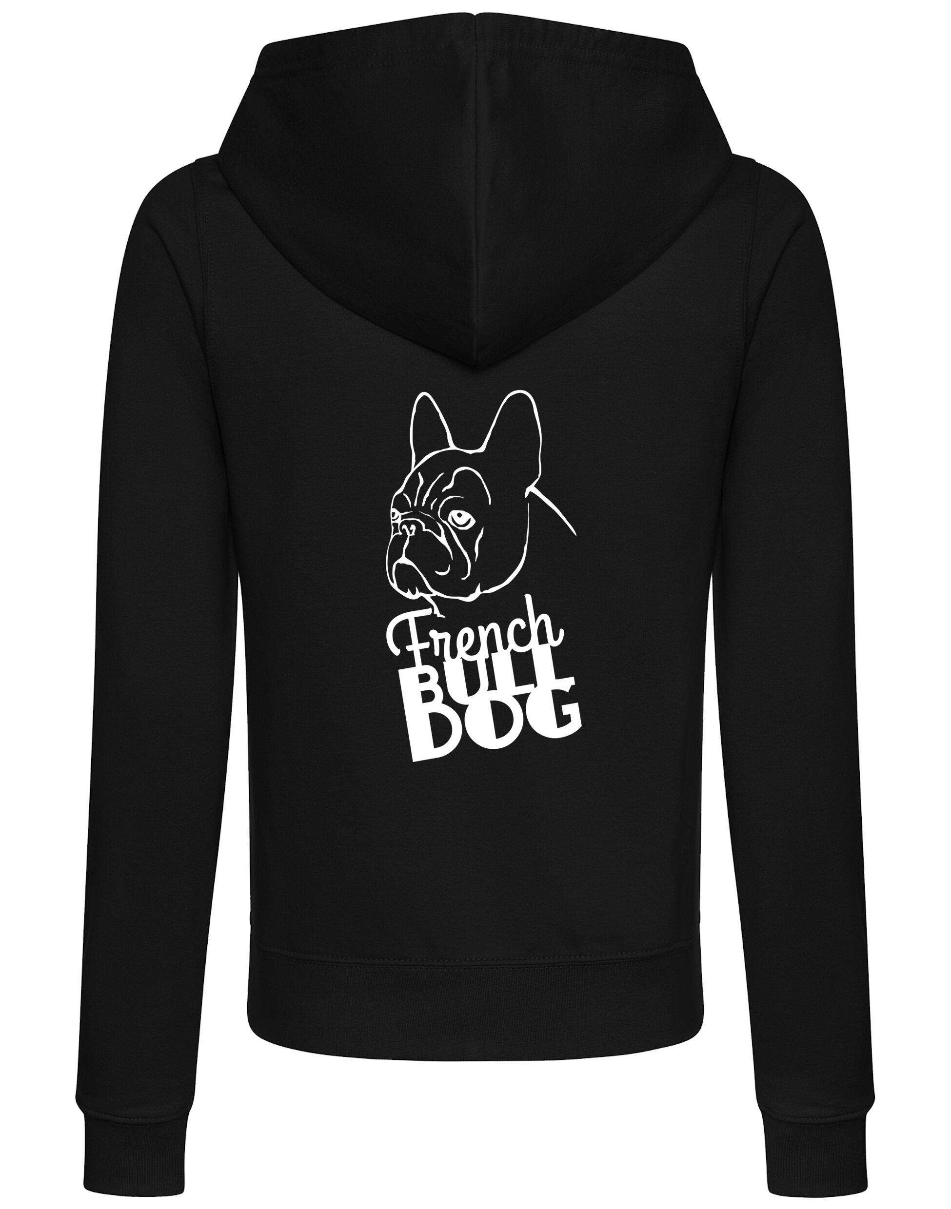French Bulldog (Head) Women’s Zipped Hoodie – Comfort, Style, and Bulldog Pride