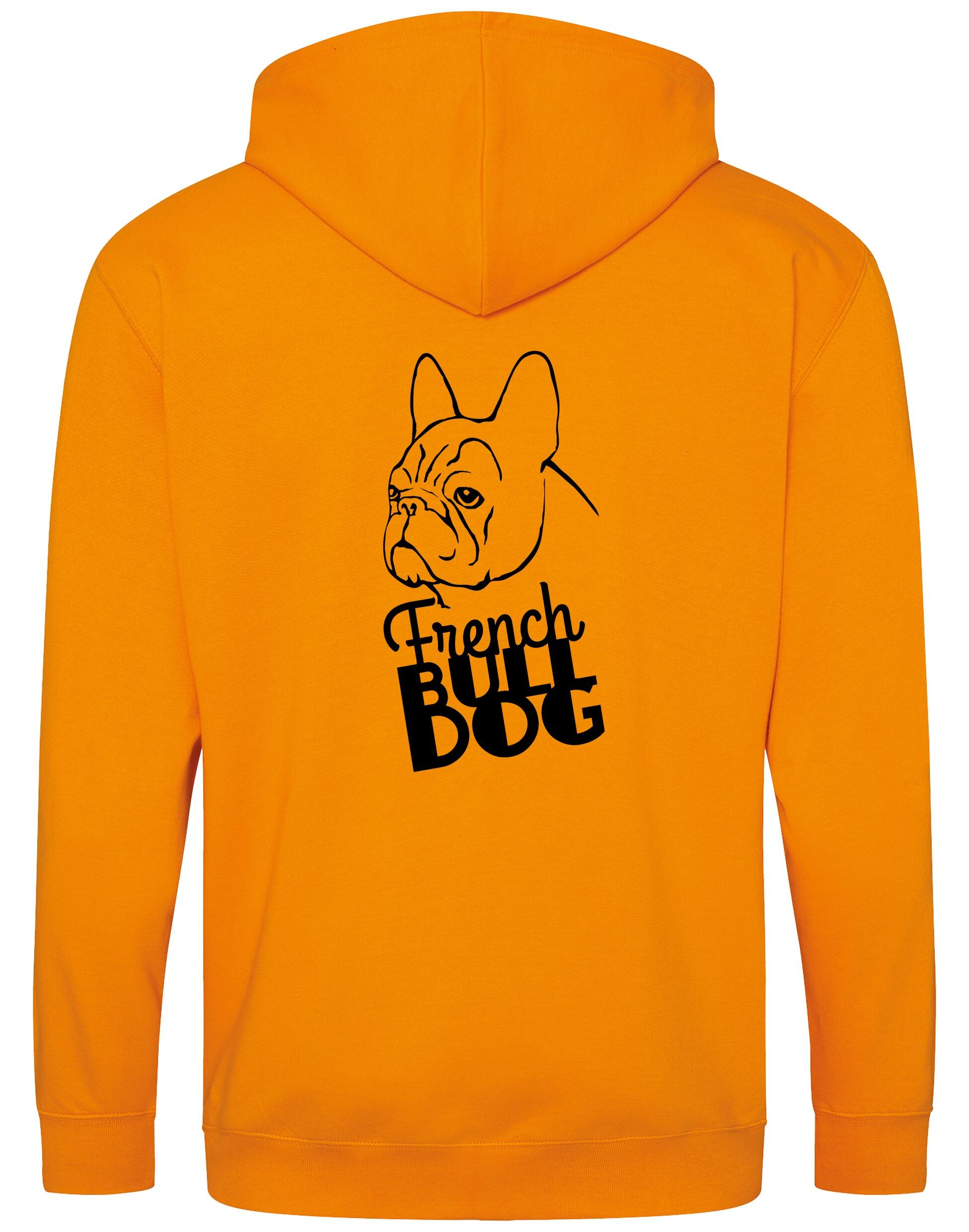 French Bulldog (Head) Zipped Hoodie – Comfort, Style, and Bulldog Pride