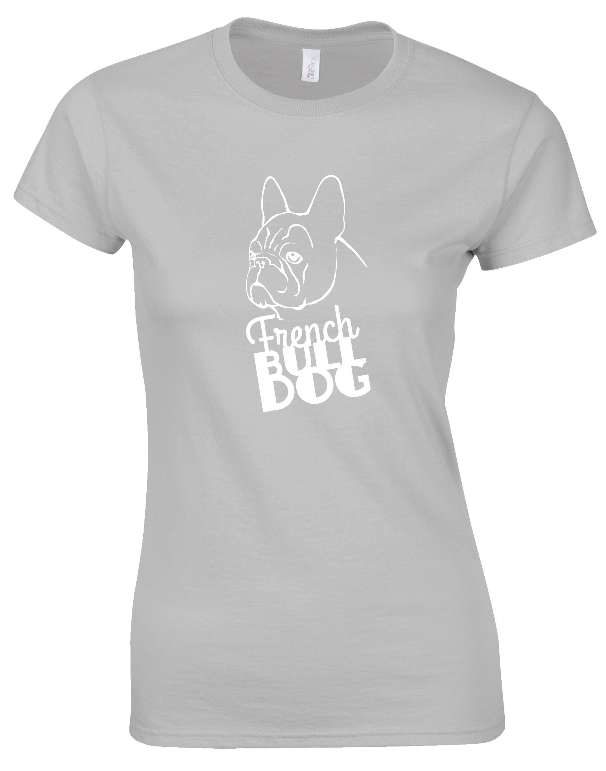French Bulldog (Head) Female Roundneck T-shirt – Effortless Style for Bulldog Enthusiasts