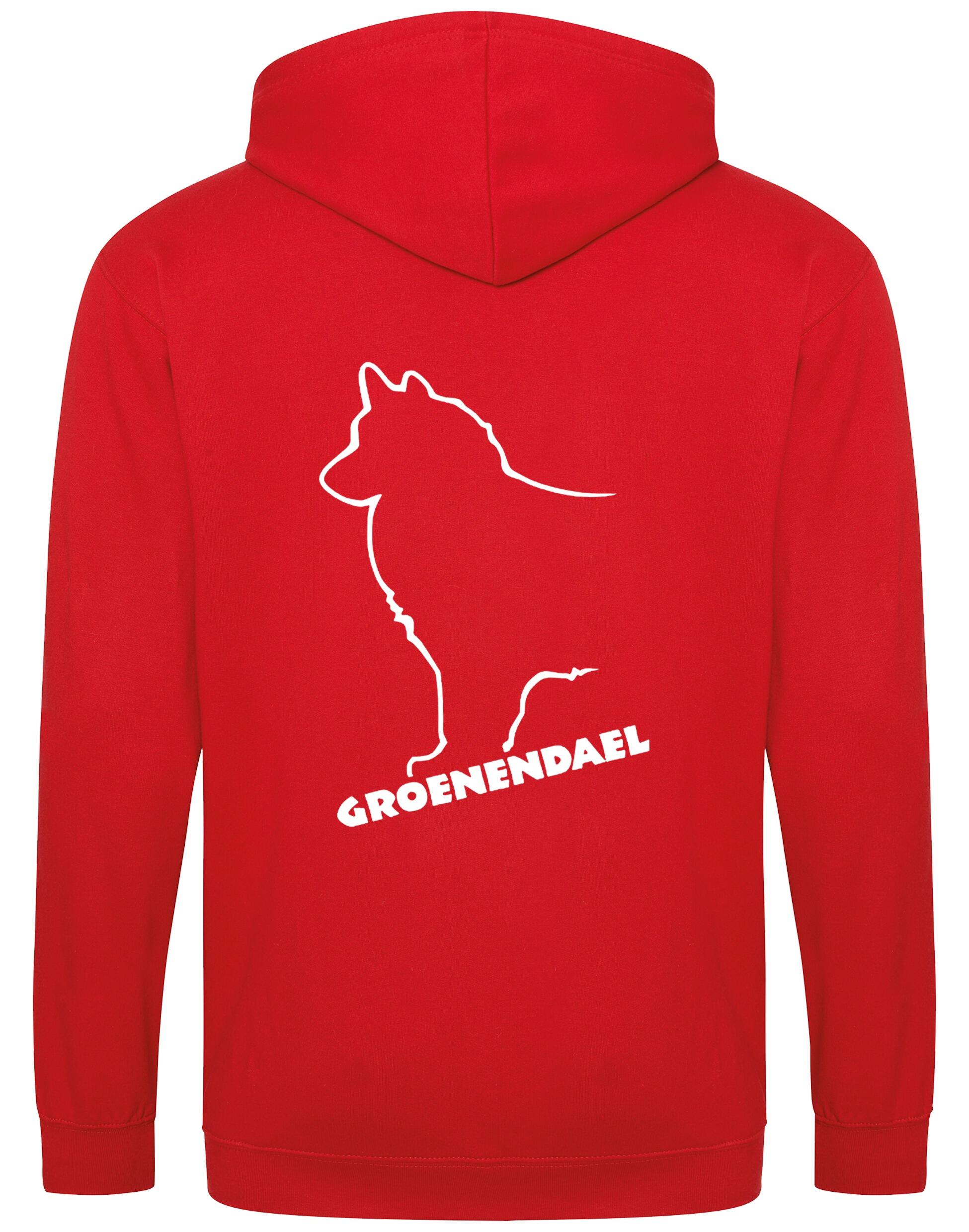 Groenendael Zipped Hoodie – Cozy fabric, full-zip design, and exclusive Groenendael breed graphic for proud owners.