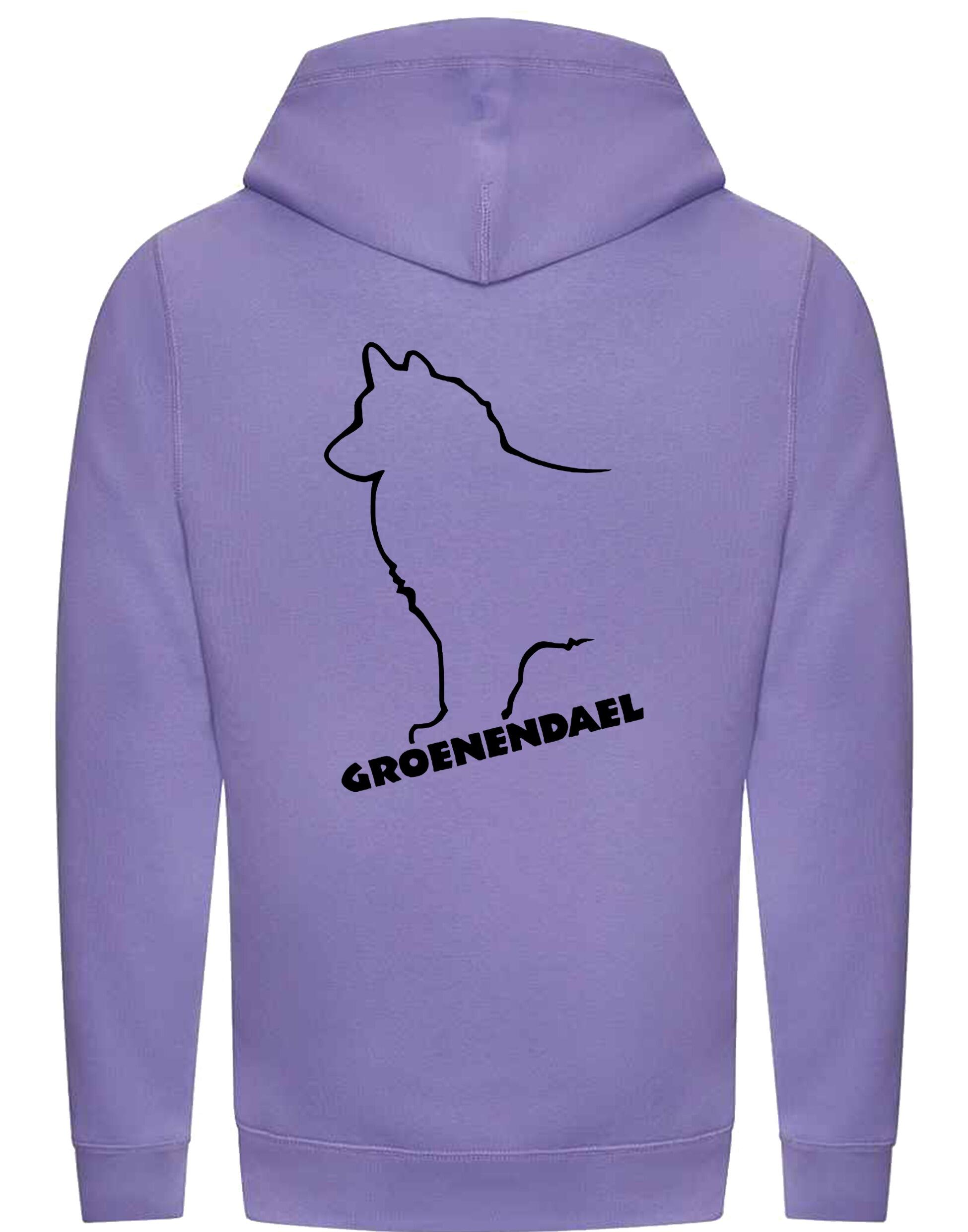 Groenendael Unisex Crossneck Pullover Hoodie – Cozy fabric, exclusive breed design, and modern style for Groenendael enthusiasts.