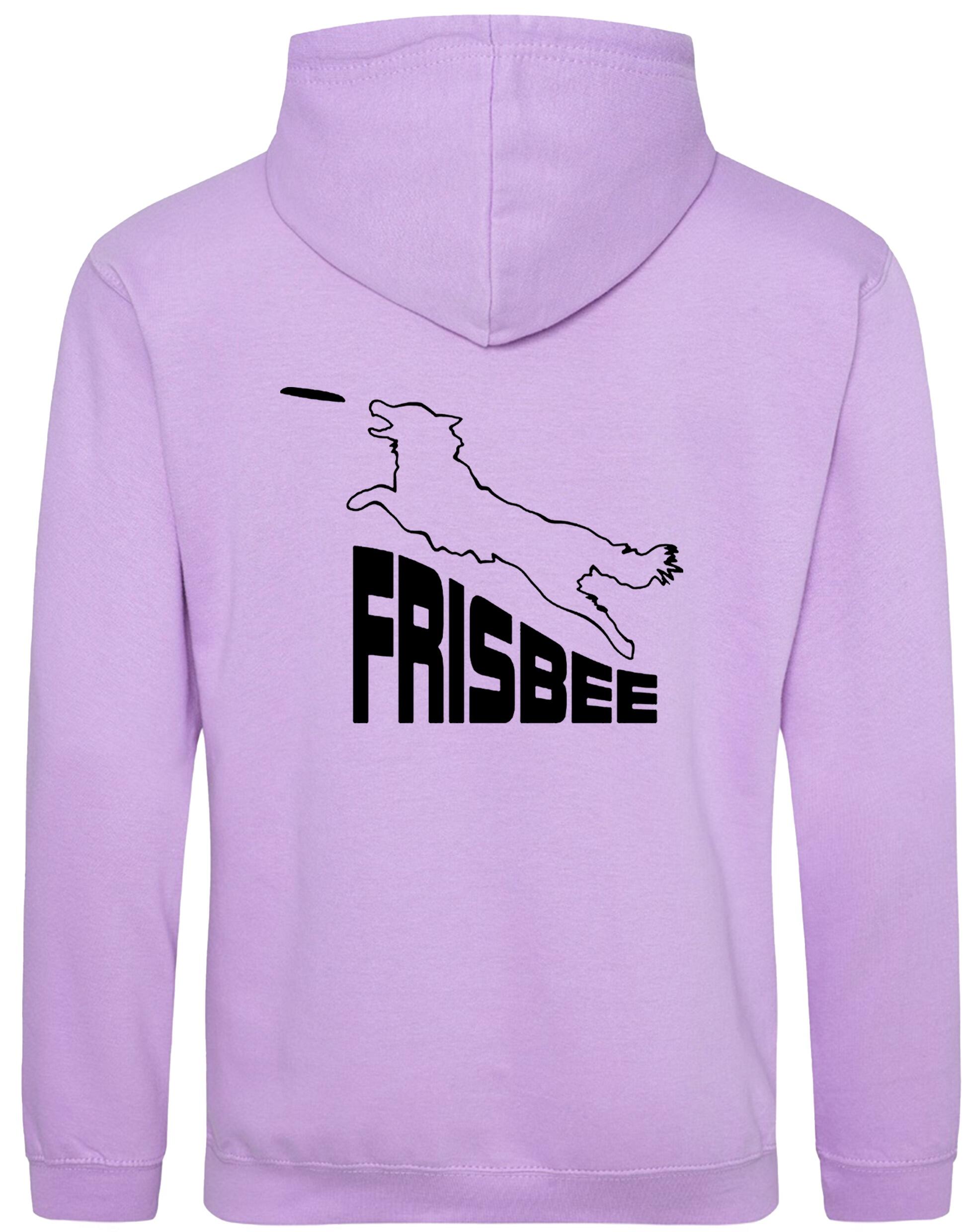 Frisbee Dog Sport Pullover Hoodie – Cozy hoodie with exclusive Frisbee-inspired artwork, brushed fleece interior, and personalization options, designed for Frisbee enthusiasts.