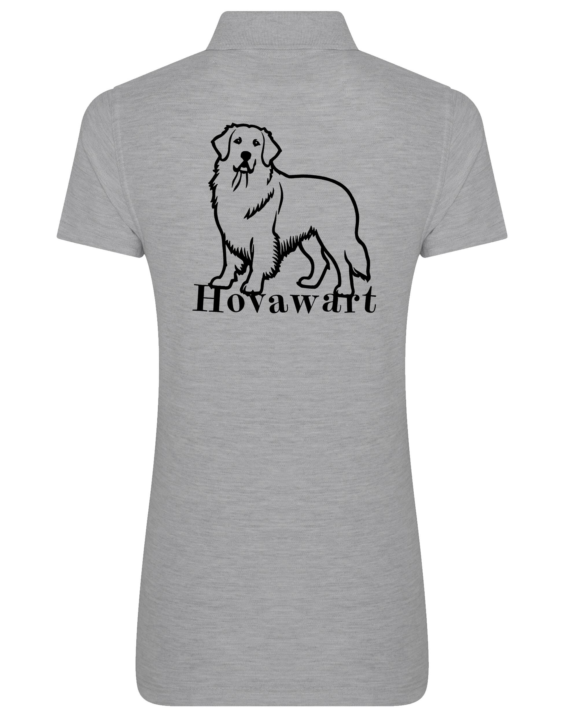 Hovawart Women's Cotton Polo – Soft cotton fabric with exclusive Hovawart breed graphic, perfect for Hovawart enthusiasts