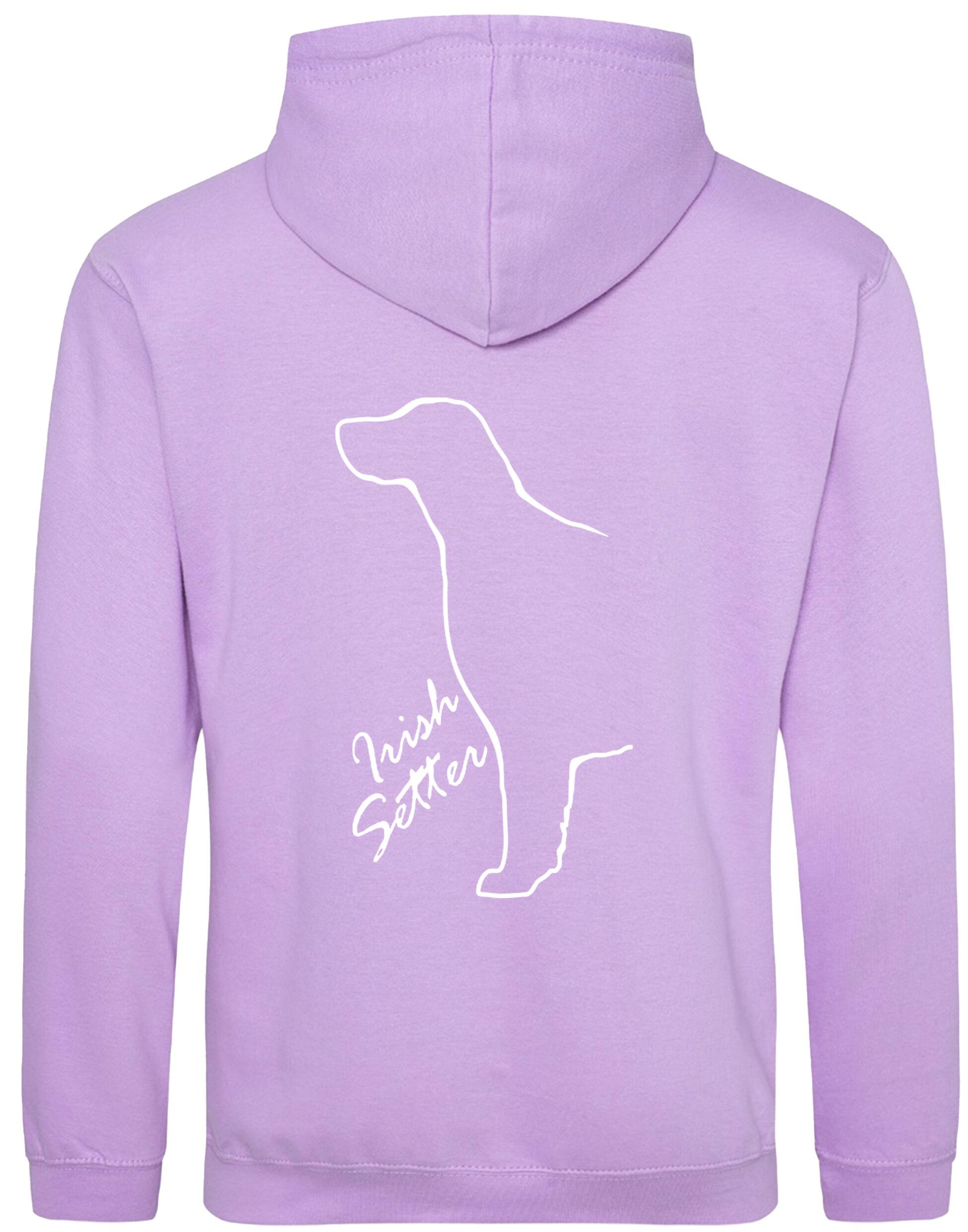 Irish Setter Design Pullover Hoodie featuring exclusive breed artwork, heavy-blend fabric, and a cozy brushed fleece interior for warmth and style.