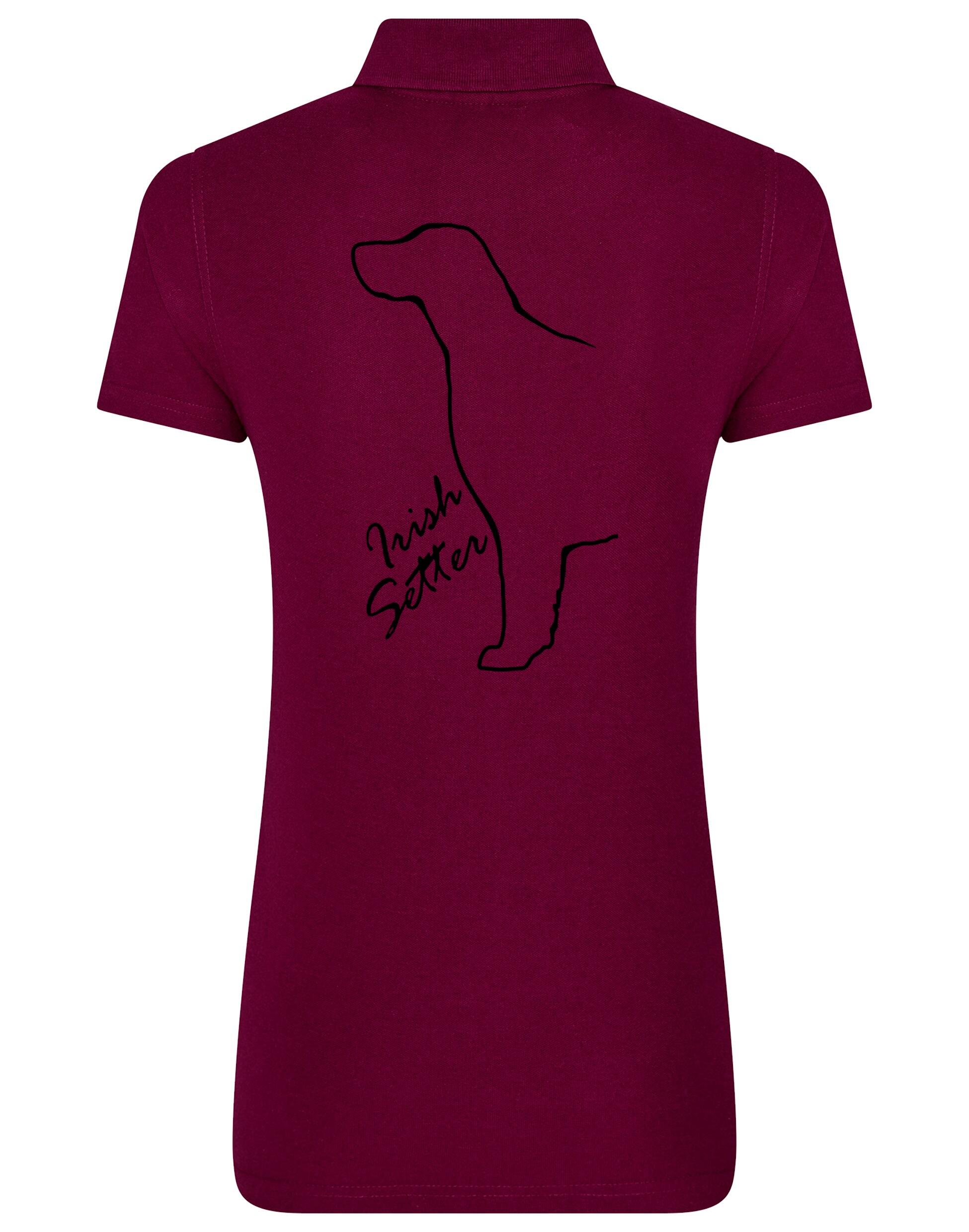 Irish Setter Women's Cotton Polo featuring exclusive breed design, crafted from soft and breathable cotton for all-day comfort.
