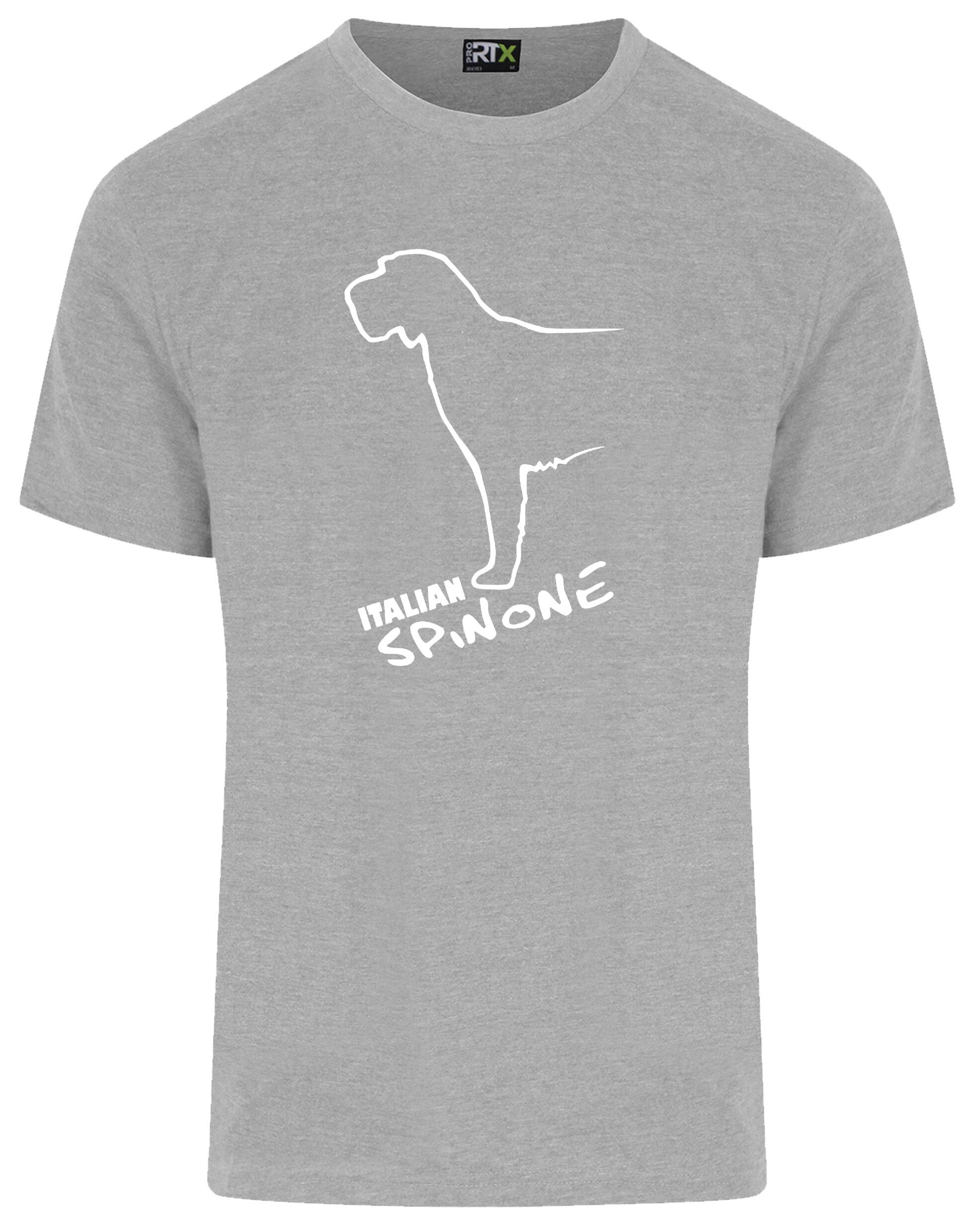 Unisex Italian Spinone Roundneck T-shirt with exclusive breed artwork, lightweight cotton fabric, and a relaxed fit for casual comfort and style.