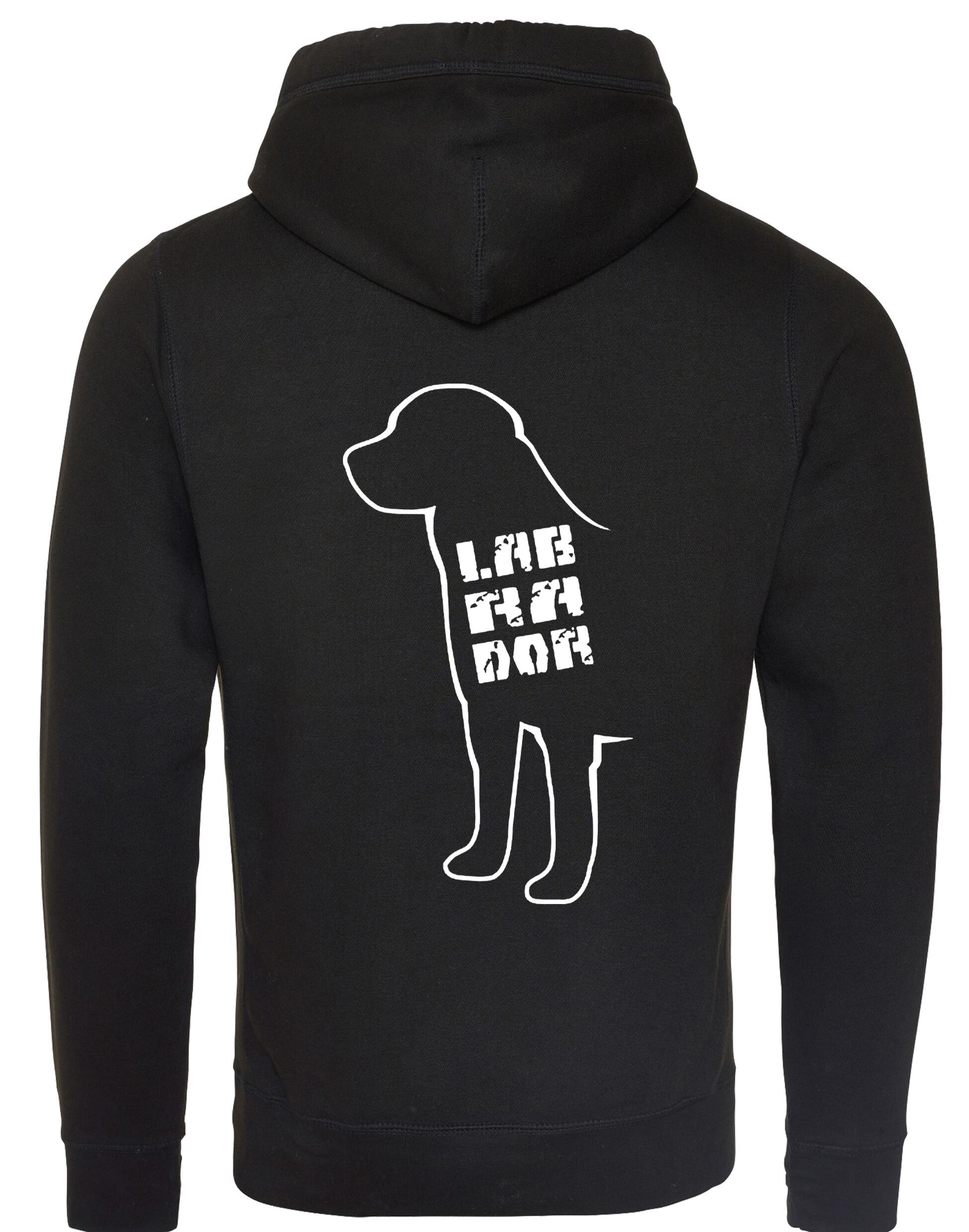 Labrador crossneck pullover hoodie featuring exclusive breed artwork, perfect for showcasing your Labrador pride with modern comfort.