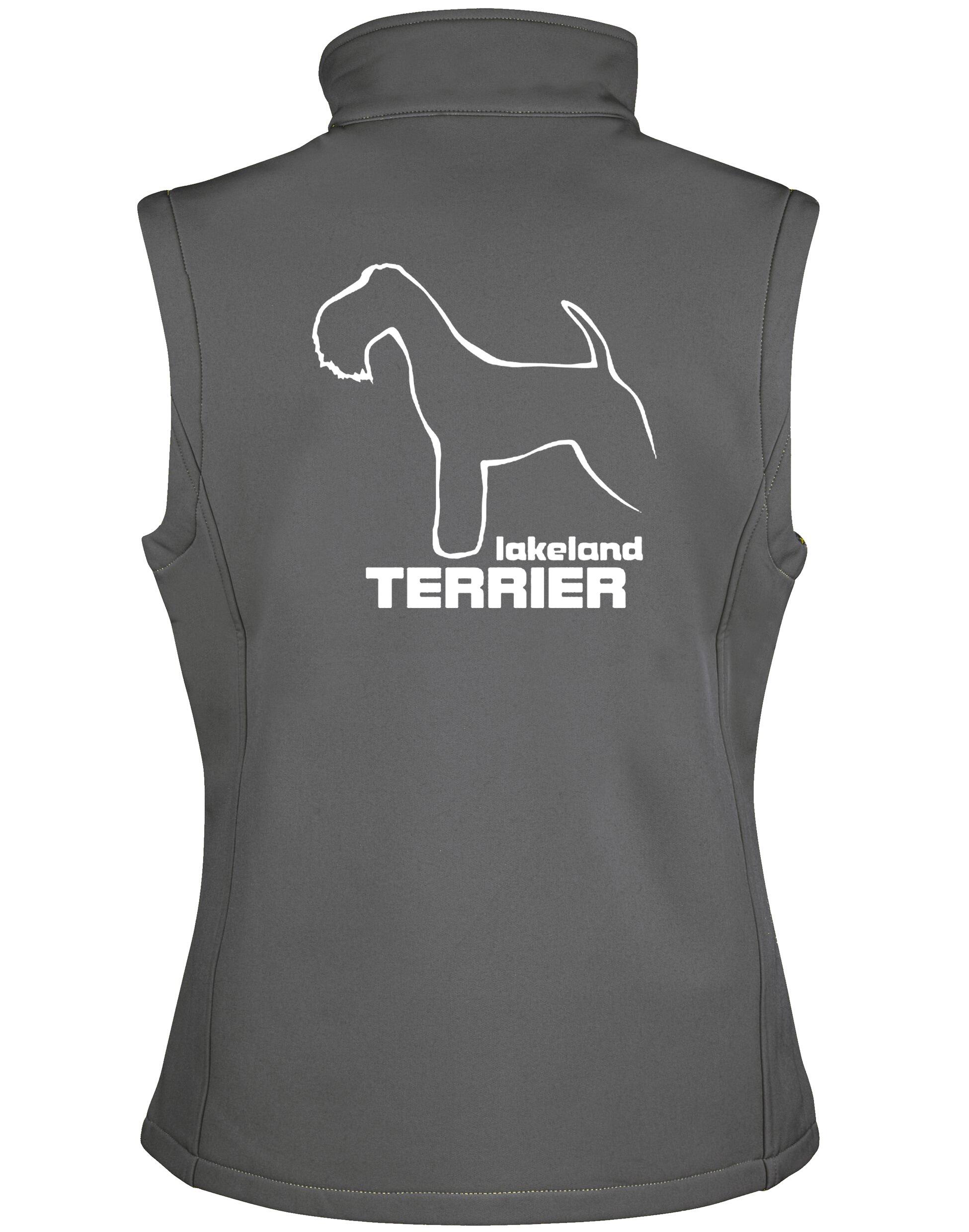 Unisex Softshell Jacket with Lakeland Terrier design featuring a water-resistant, fleece-lined jacket for outdoor activities.