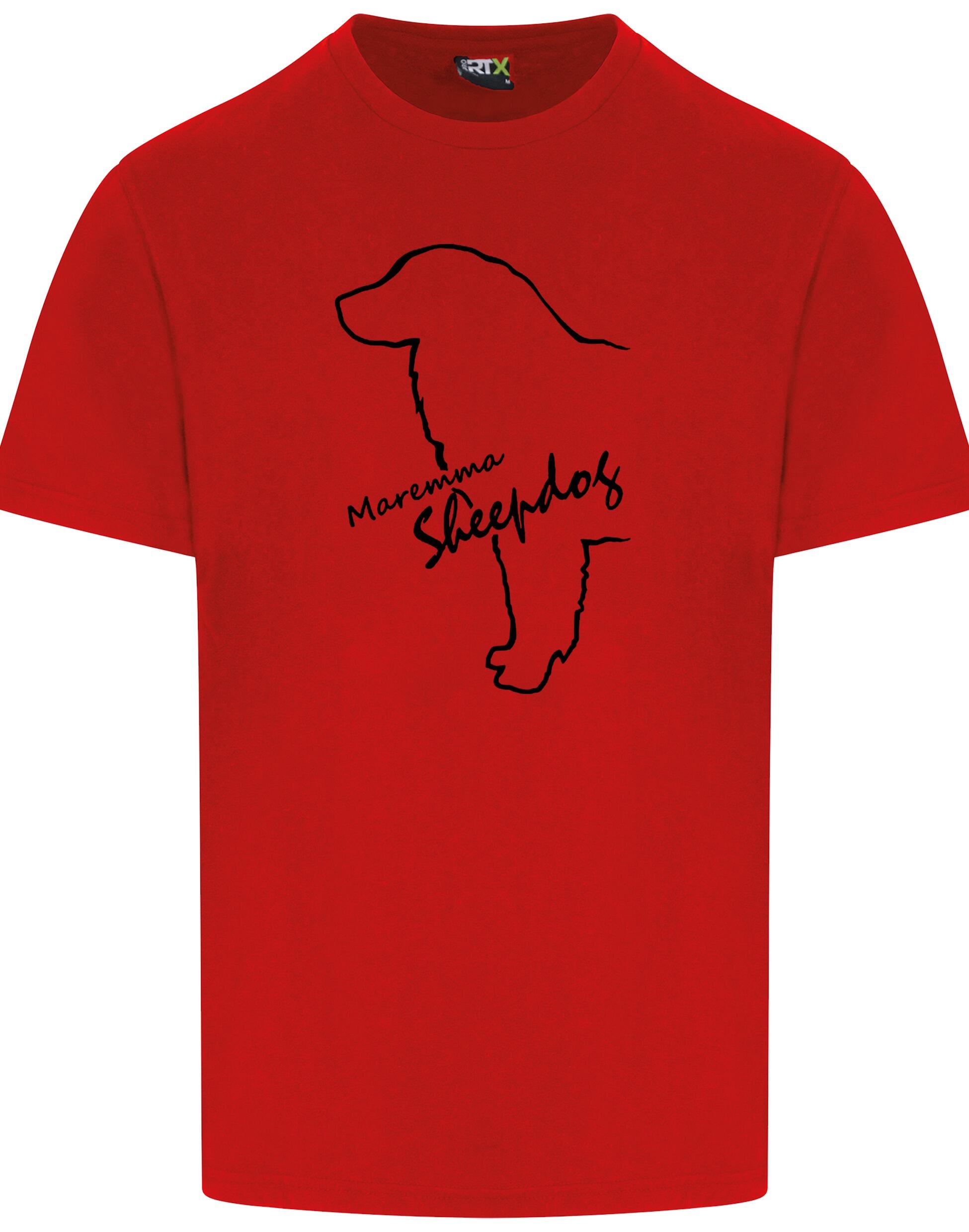 Maremma Sheepdog Unisex Roundneck T-shirt with exclusive breed design, soft cotton fabric, and a relaxed fit.