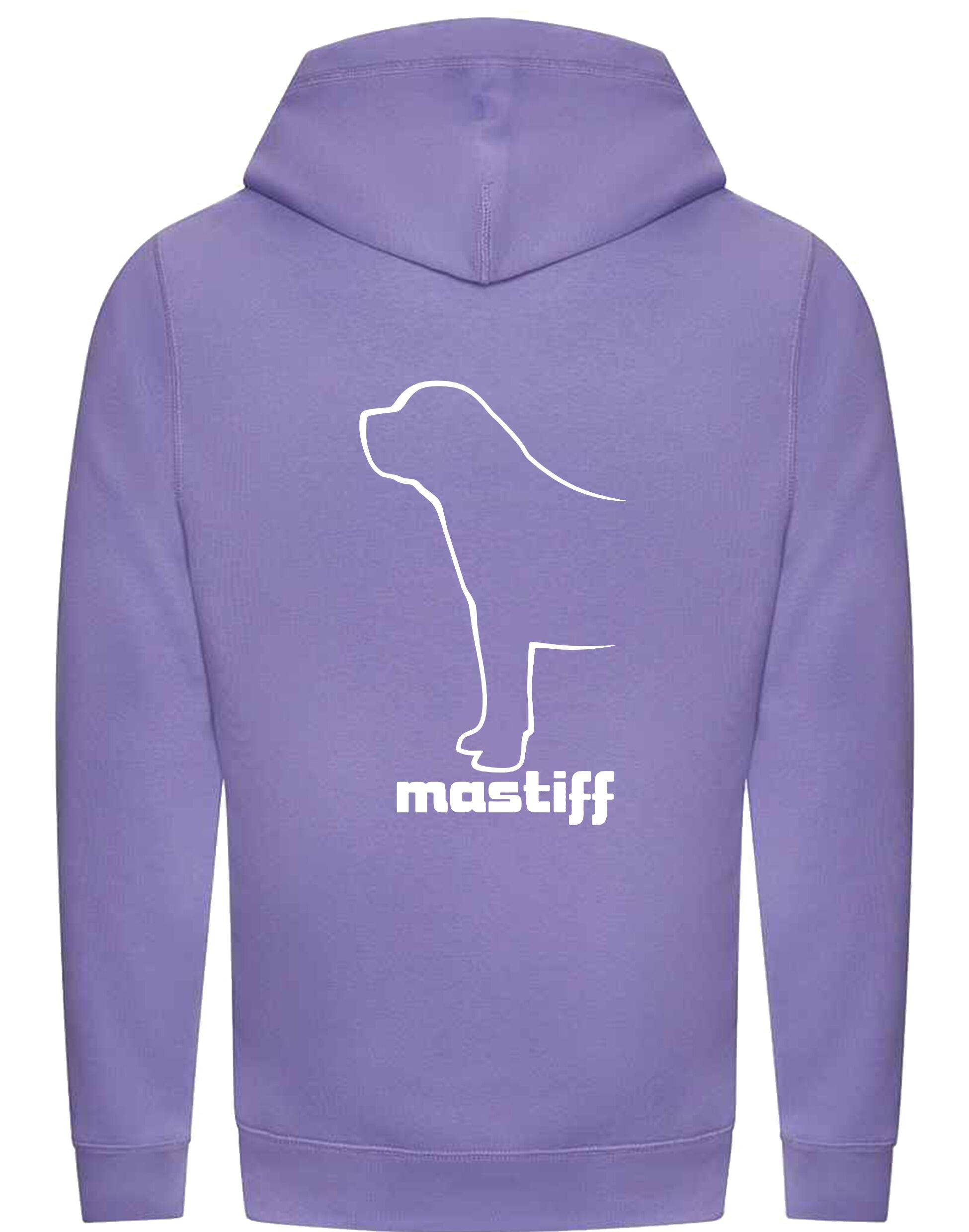 Mastiff Crossneck Pullover Hoodie featuring exclusive breed artwork and a modern, cosy design for dog lovers.