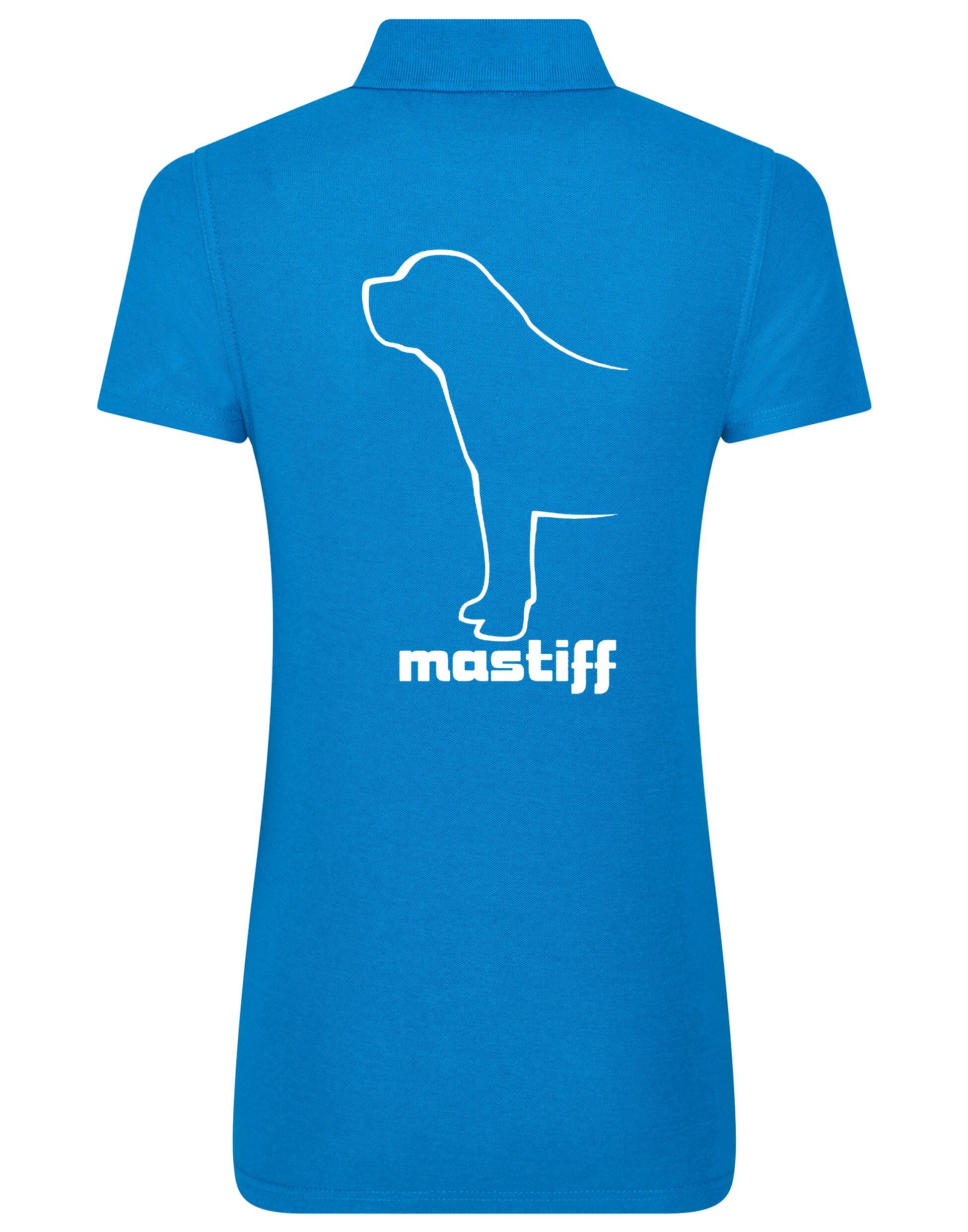 Mastiff Women’s Cotton Polo with exclusive breed artwork, crafted from premium breathable cotton for style and comfort.