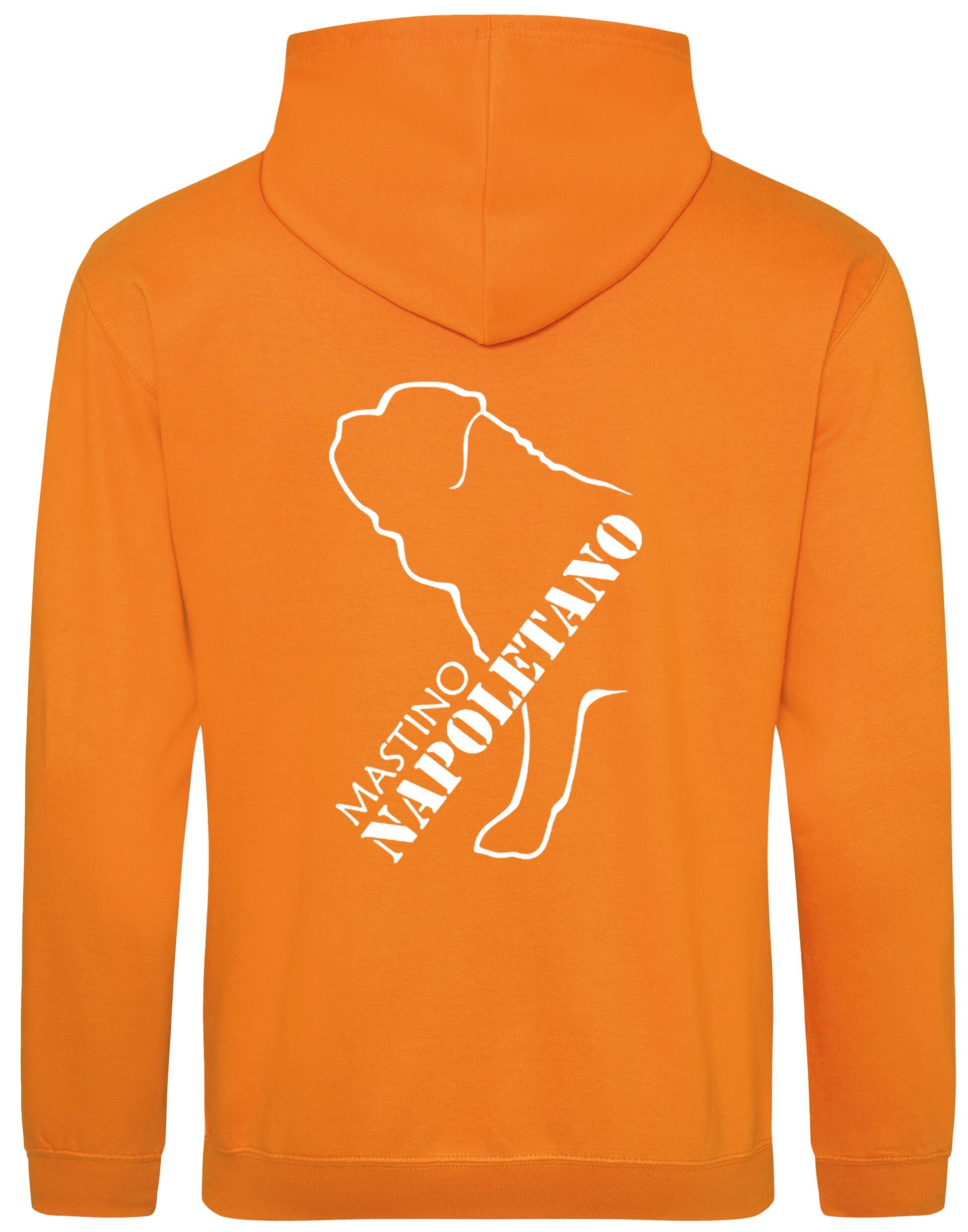 Mastino Napoletano Pullover Hoodie featuring exclusive breed artwork, brushed fleece lining, and customisation options for stylish comfort and practicality.